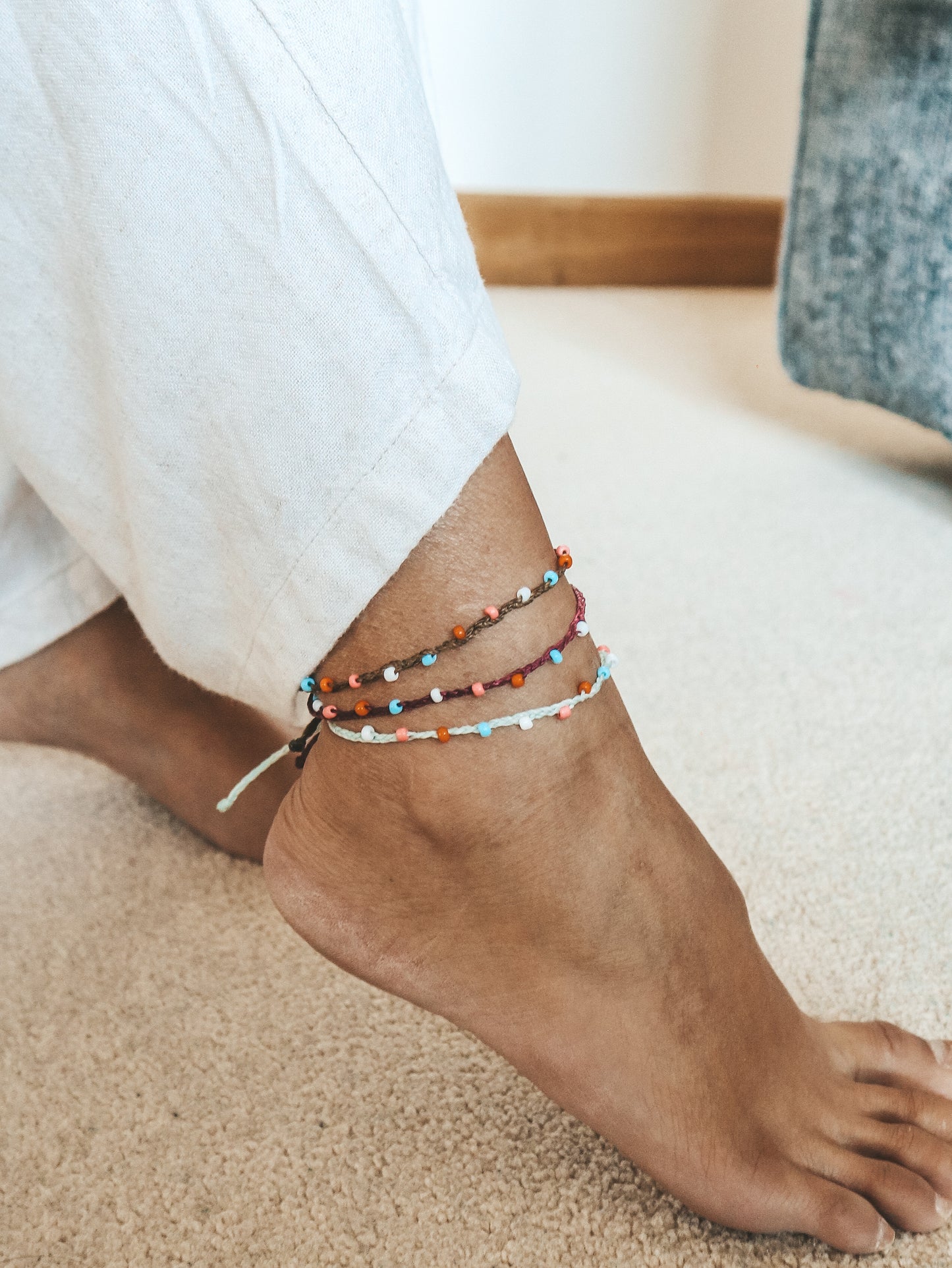 Pelangi Seed Bead Anklet