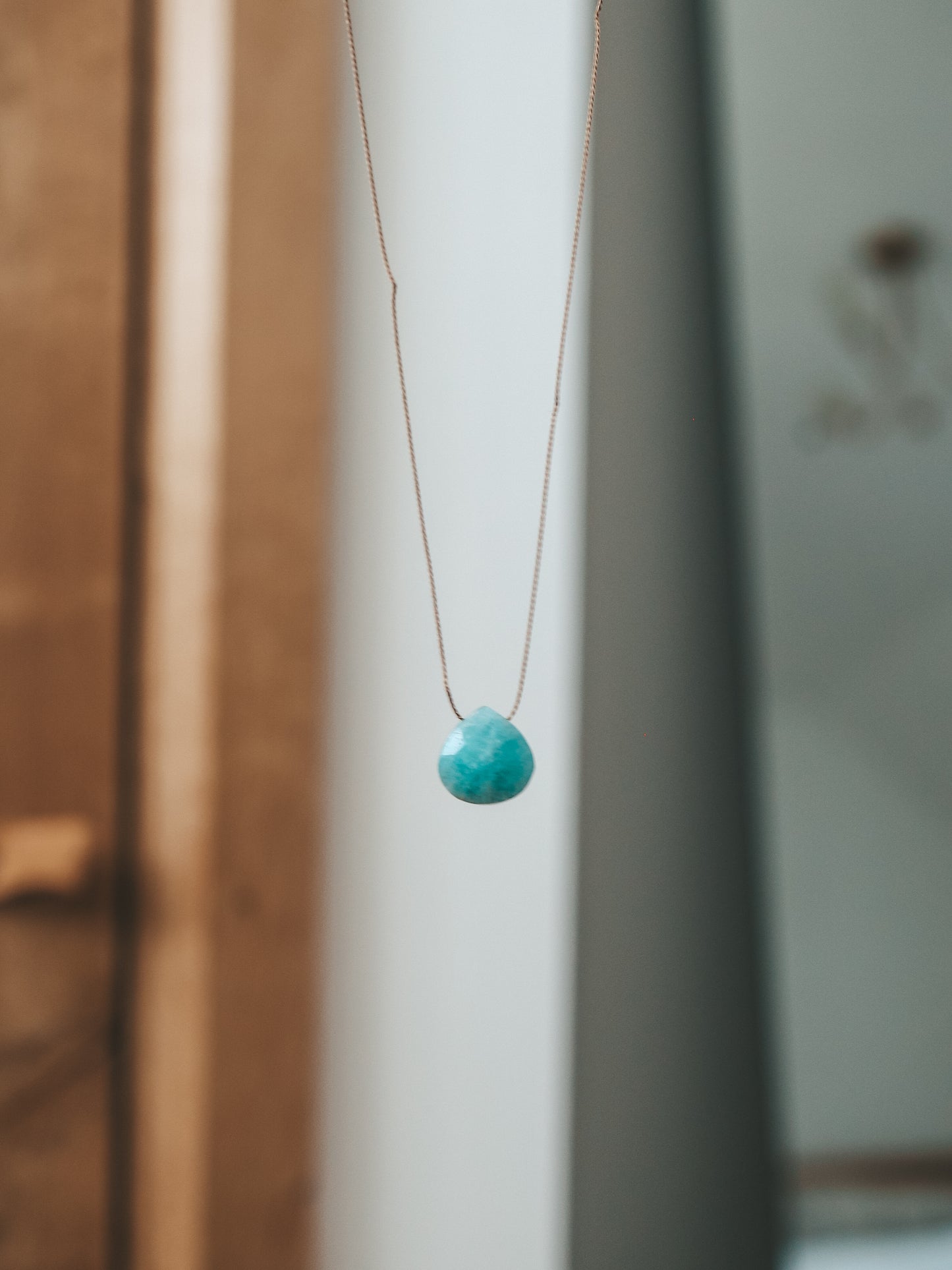 Amazonite Silk Cord Necklace