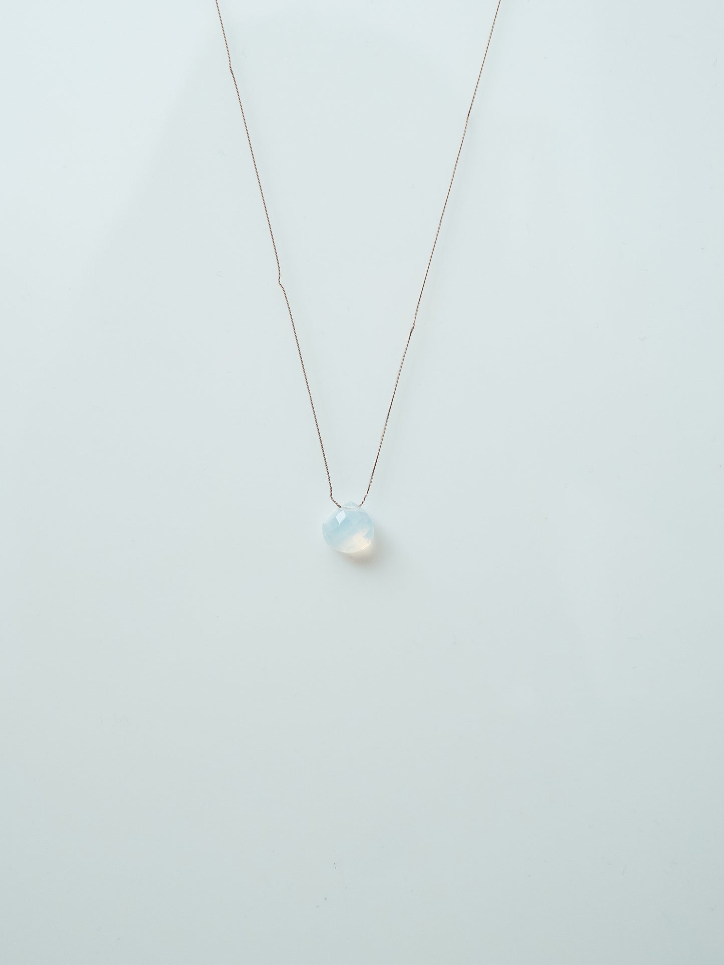 Opalite Silk Cord Necklace, October Birthstone