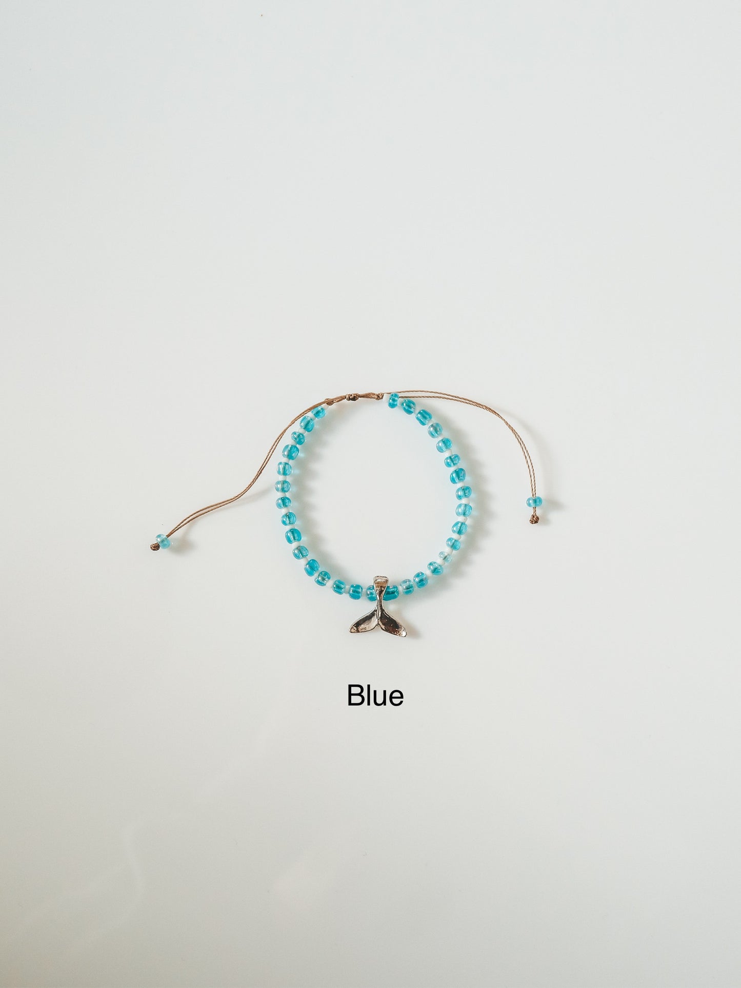Paus Whale Tail Beaded Anklet