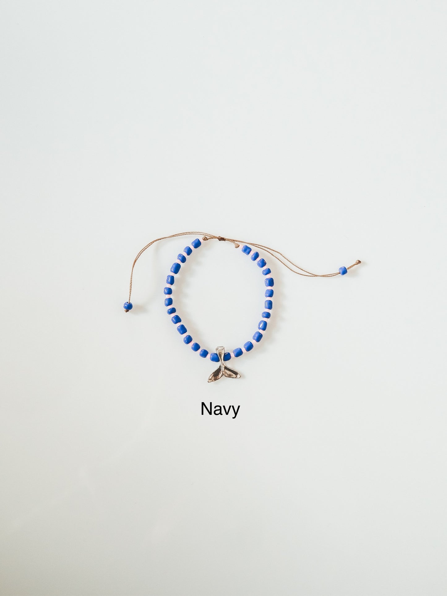 Paus Whale Tail Beaded Anklet