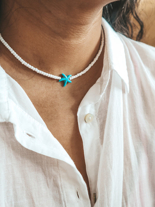Marina Starfish Beaded Necklace