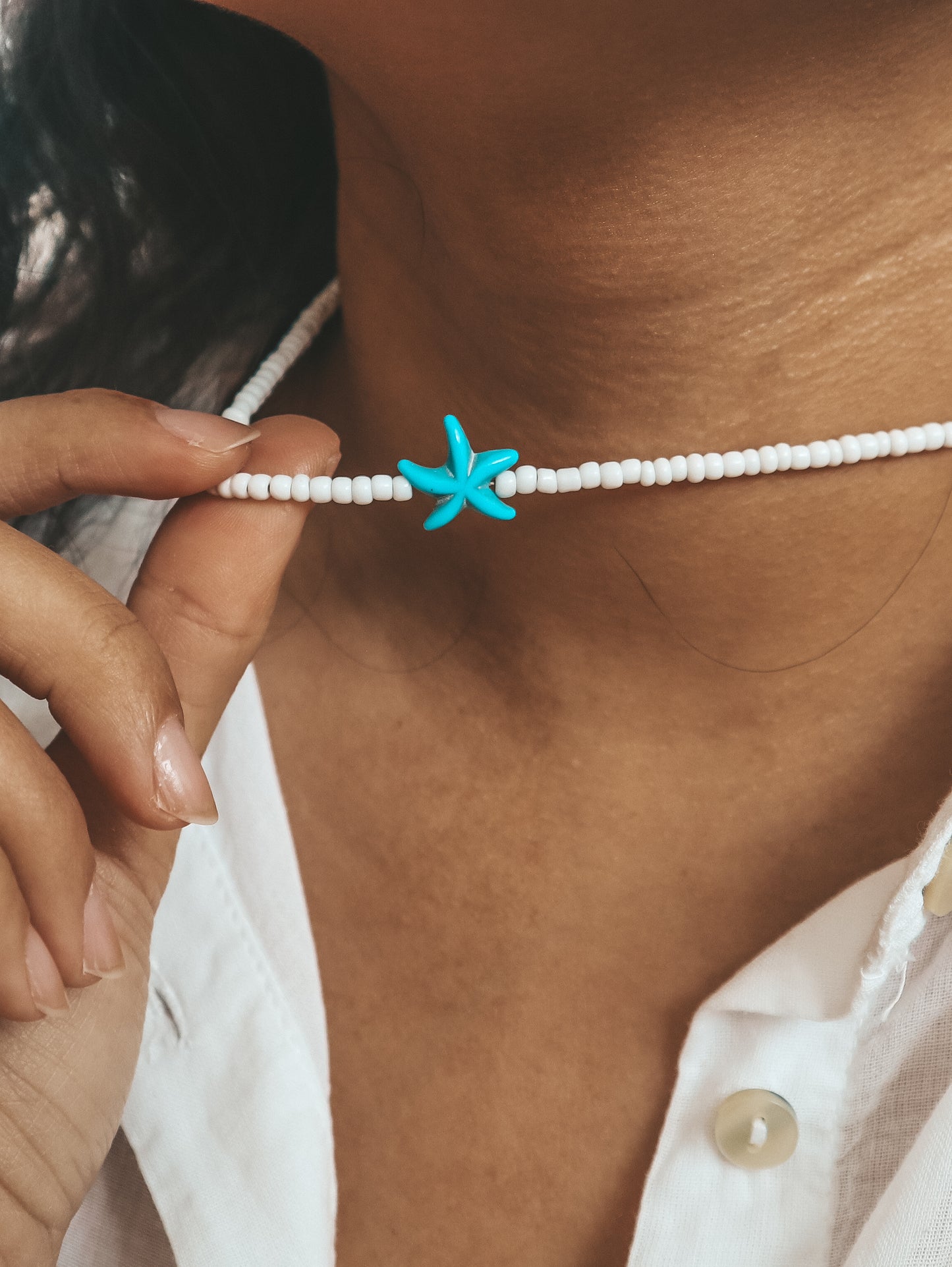 Marina Starfish Beaded Necklace