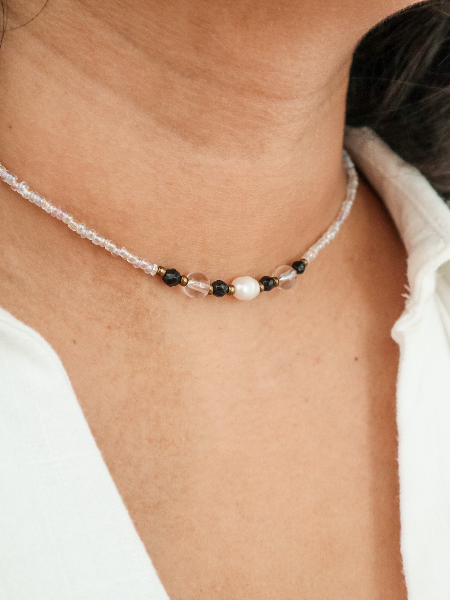Trawangan Pearl Beaded Necklace