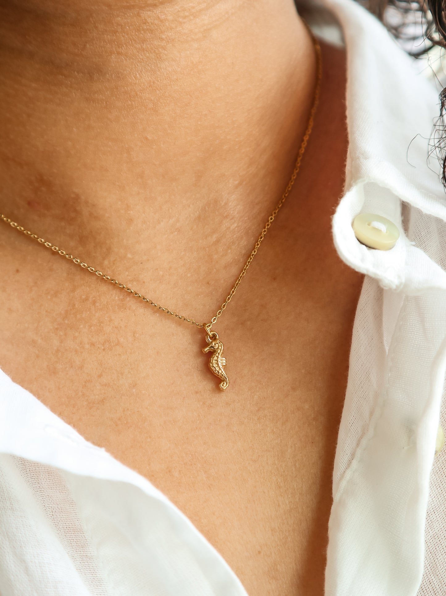 Seahorse Gold Necklace
