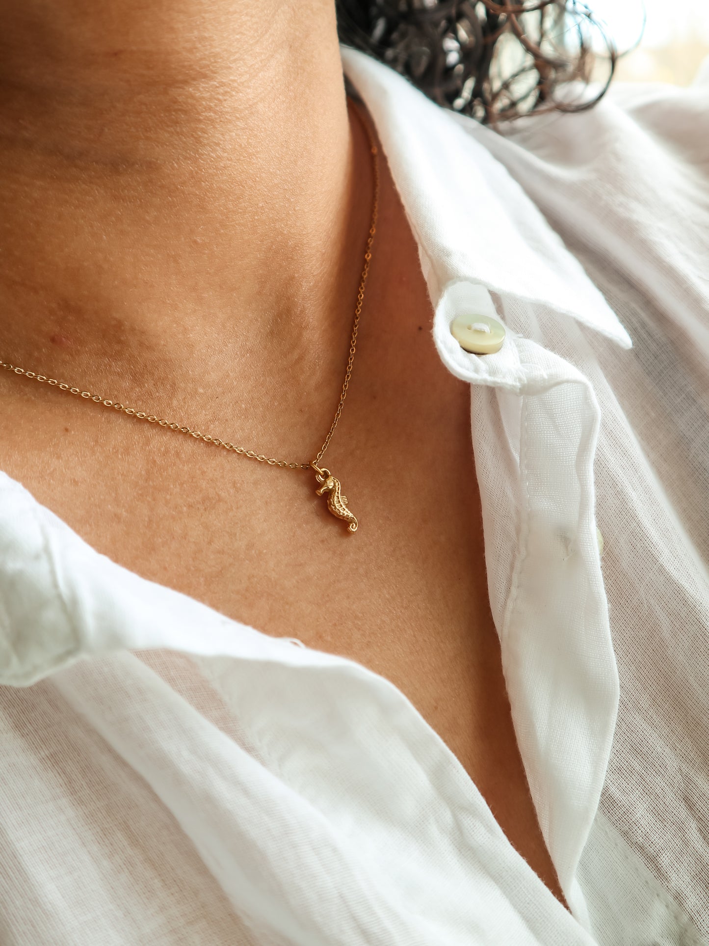 Seahorse Gold Necklace