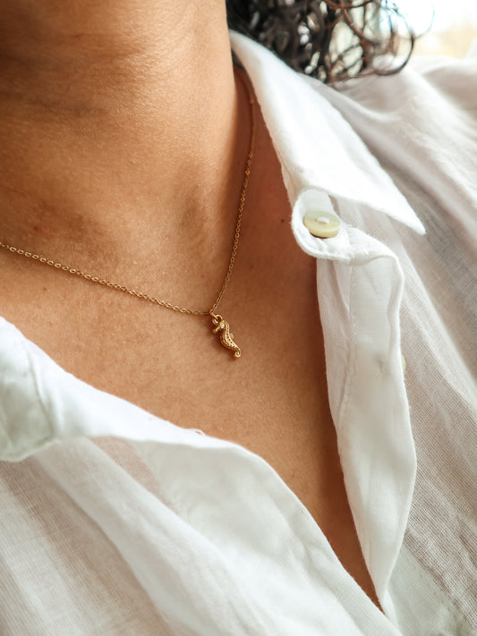 Seahorse Gold Necklace