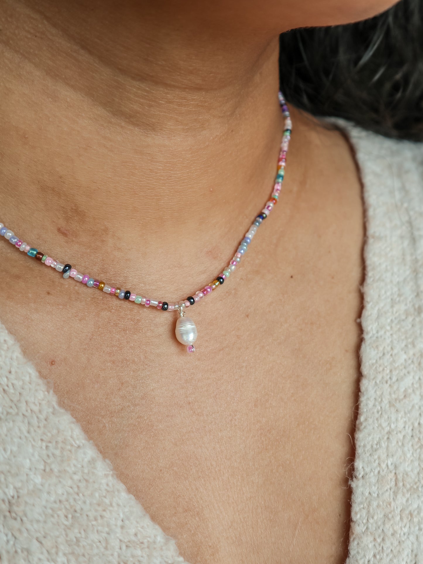 Medewi Pearl Beaded Necklace