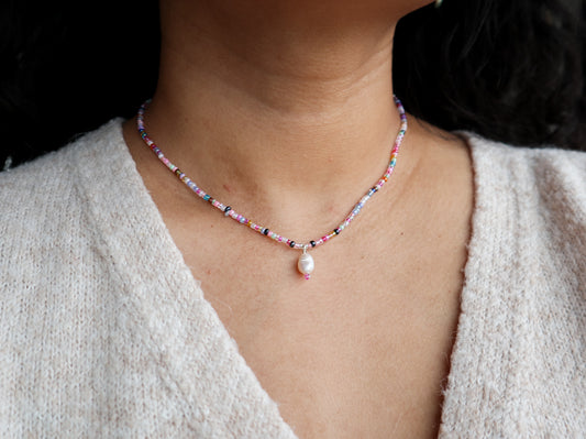 Medewi Pearl Beaded Necklace