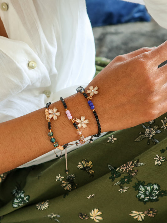 Daisy Beaded Bracelet