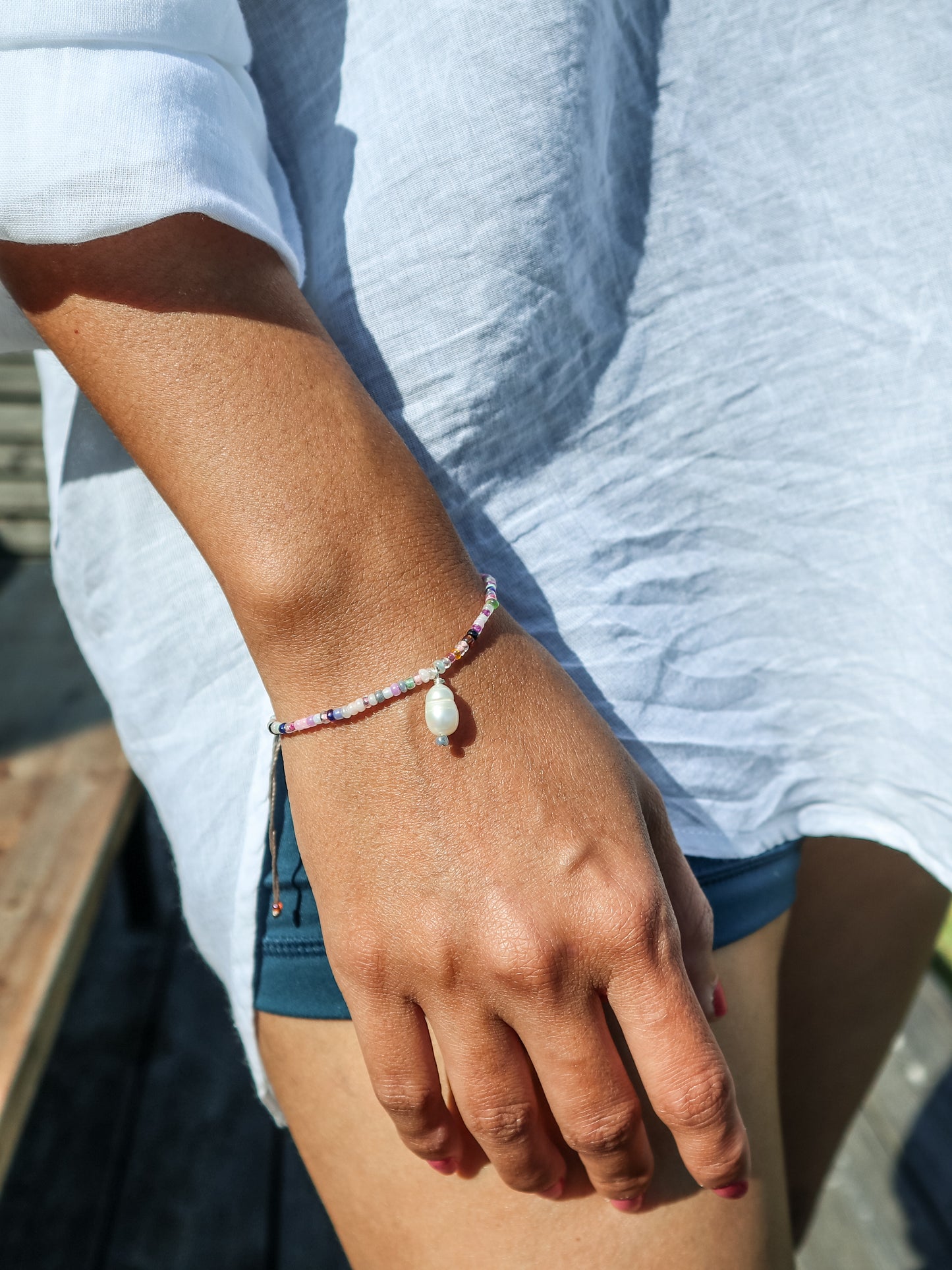 Medewi Pearl Beaded Bracelet