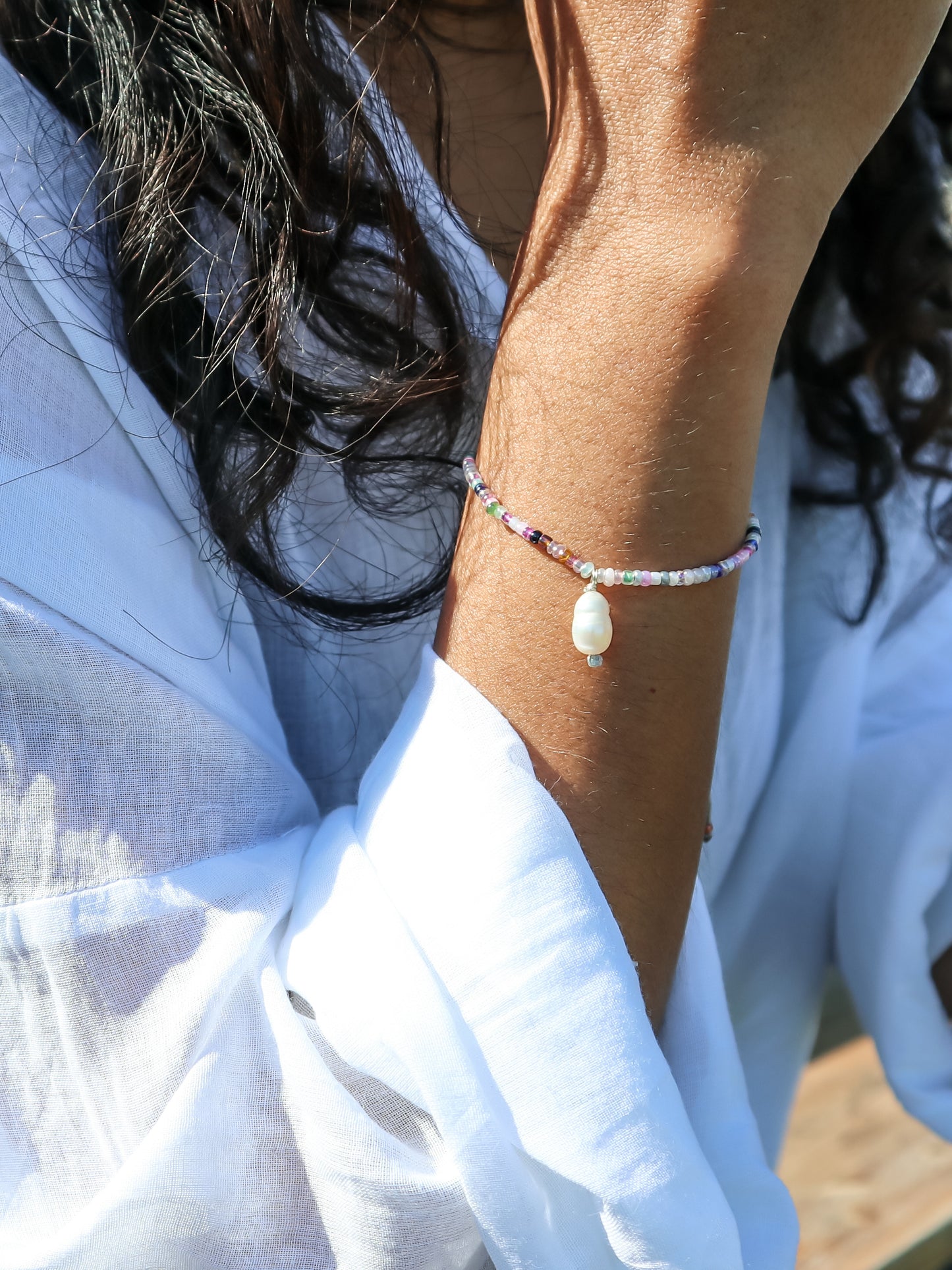 Medewi Pearl Beaded Bracelet