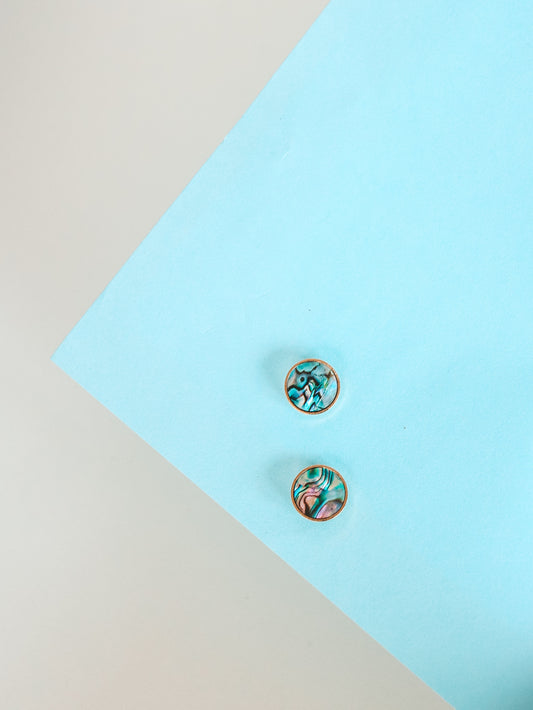 Abalone Shell Stud Earrings