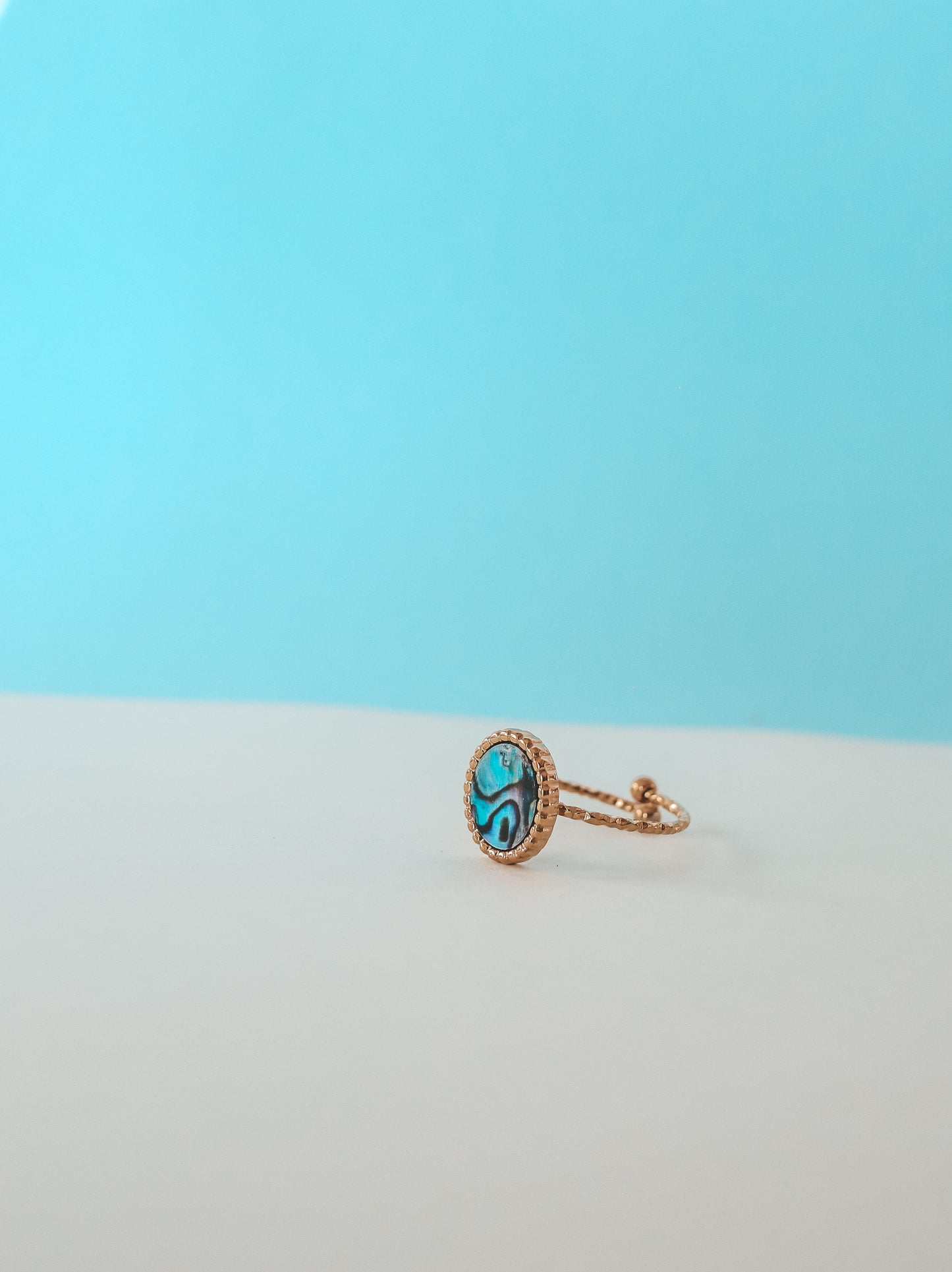 Abalone Shell Gold Ring