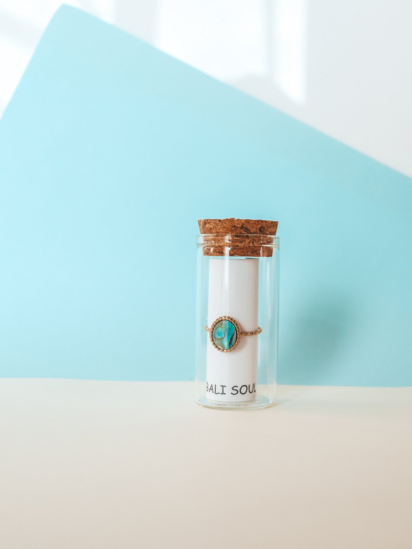 Abalone Shell Gold Ring