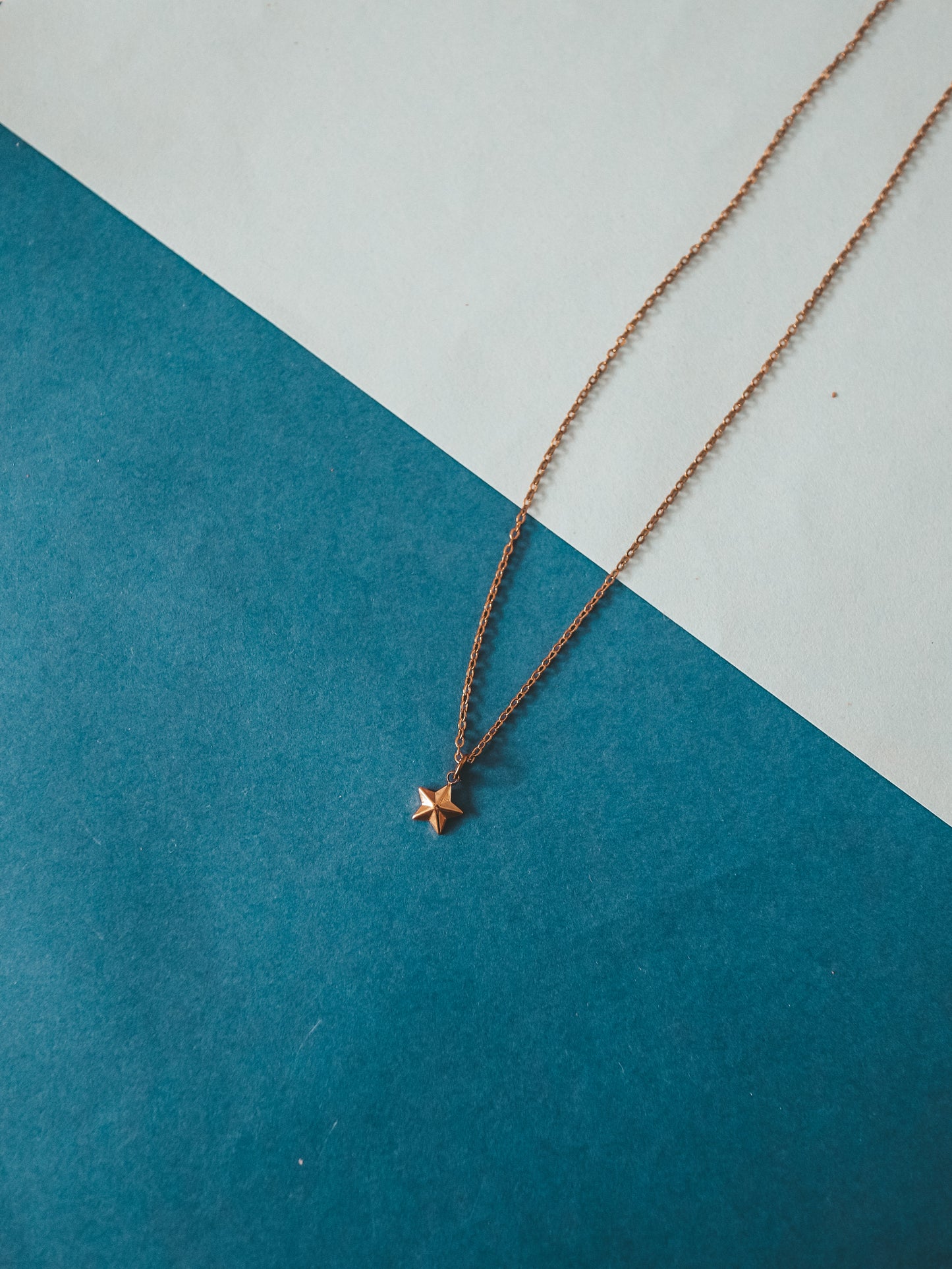 Petite Little Star Charm Gold Necklace