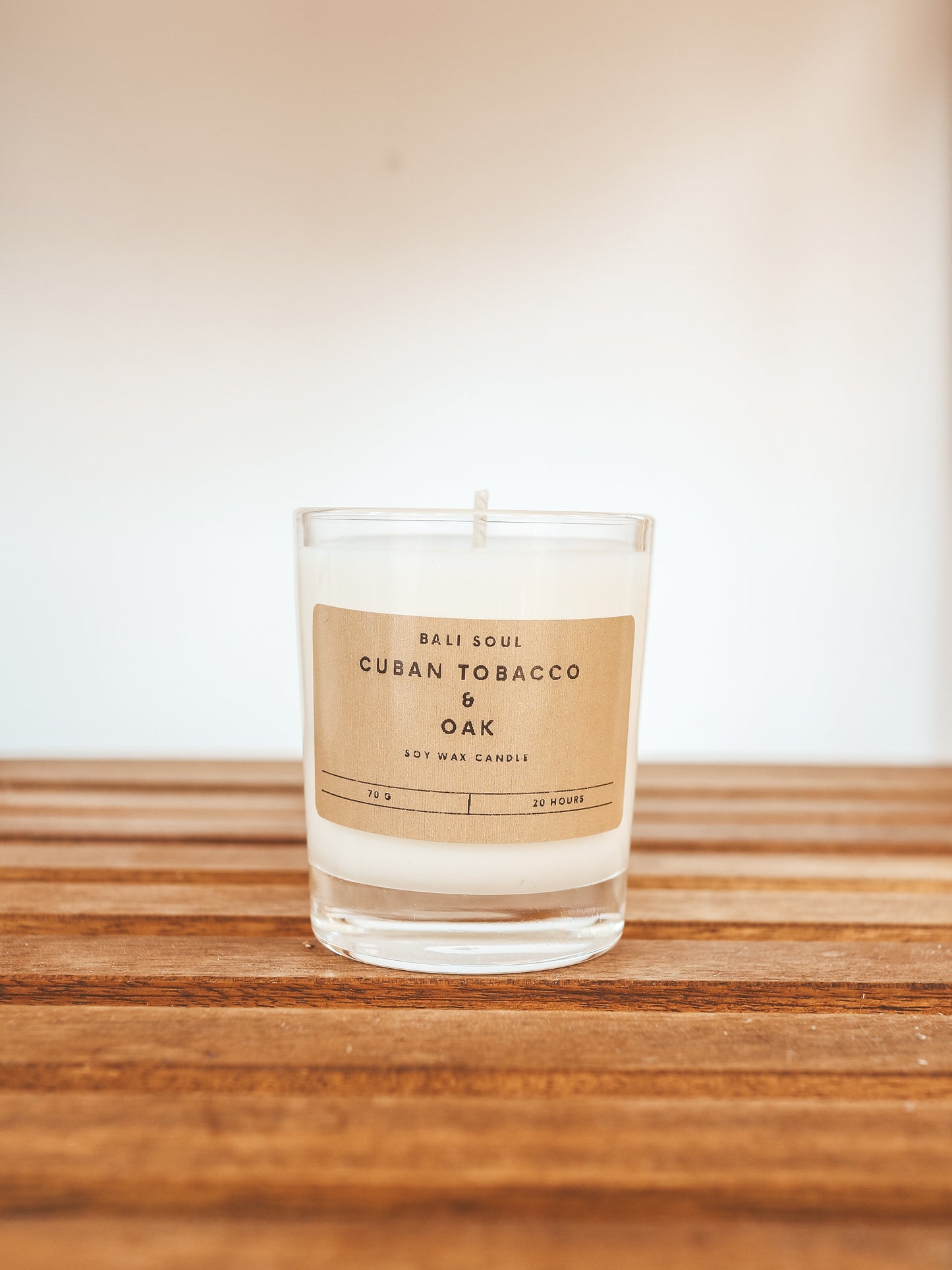 Cuban Tobacco and Oak Scented Soy Wax Candle