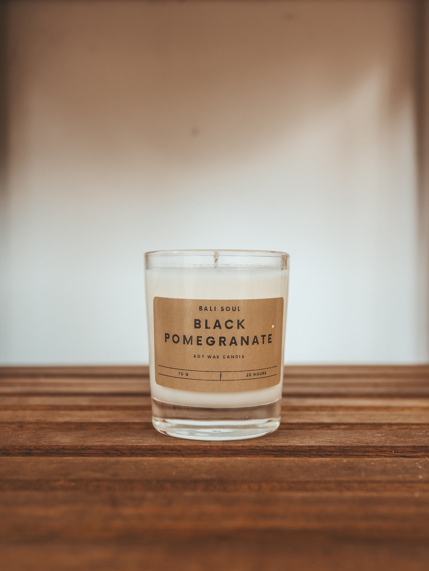 Black Pomegranate Scented Soy Wax Candle