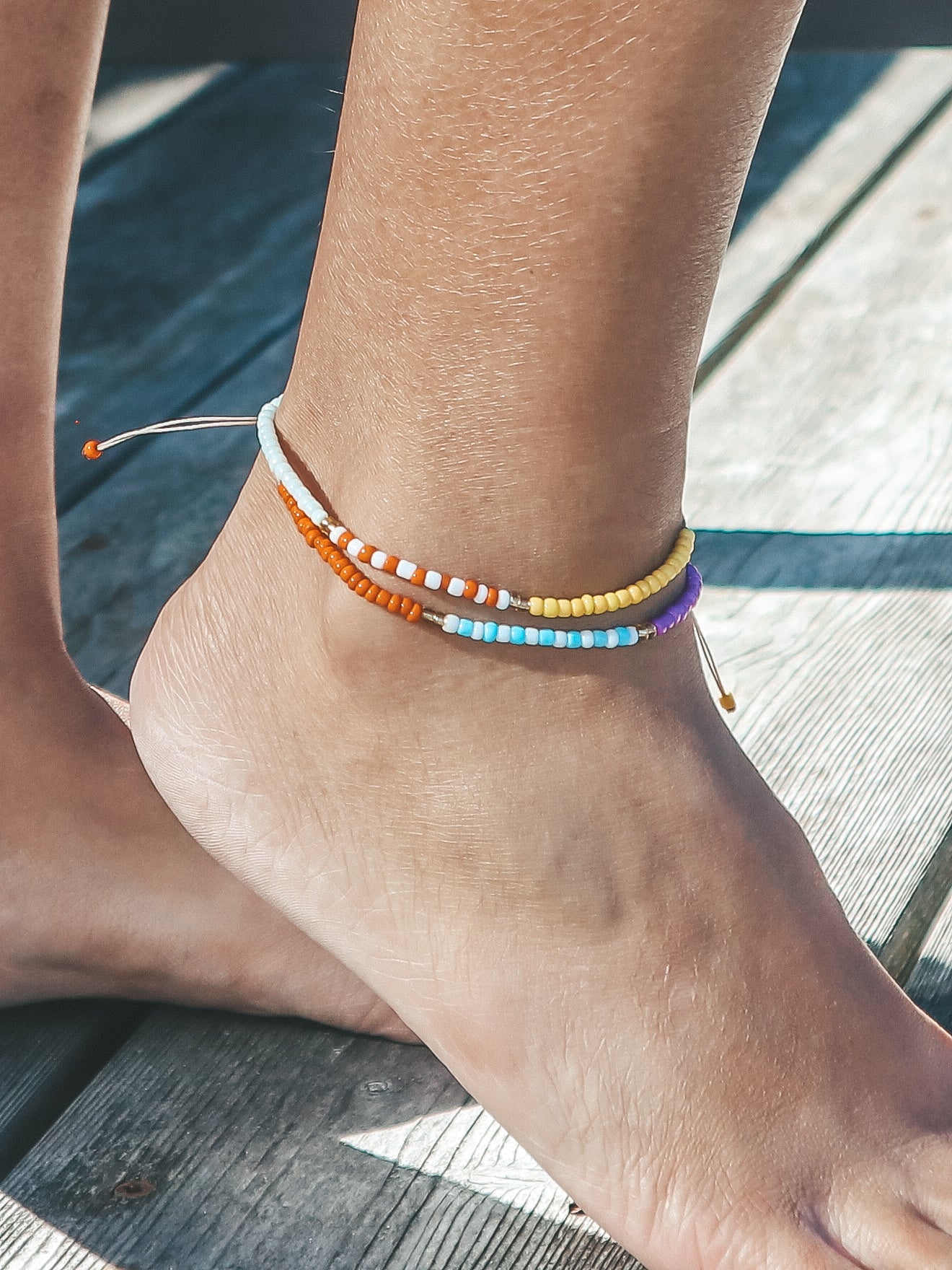 Lovina Seed Bead Surf Anklet