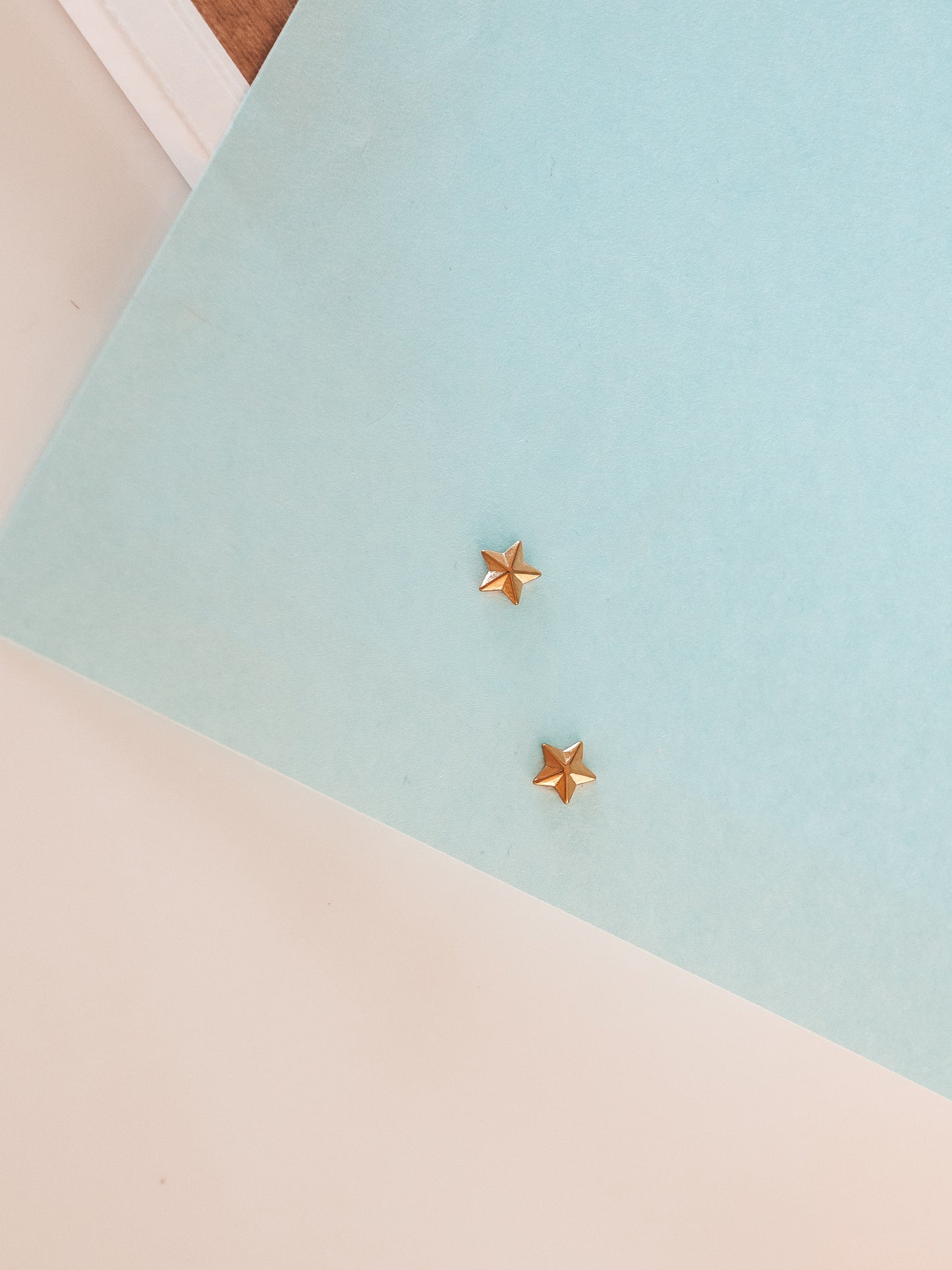 Tiny Star Gold Stud Earrings