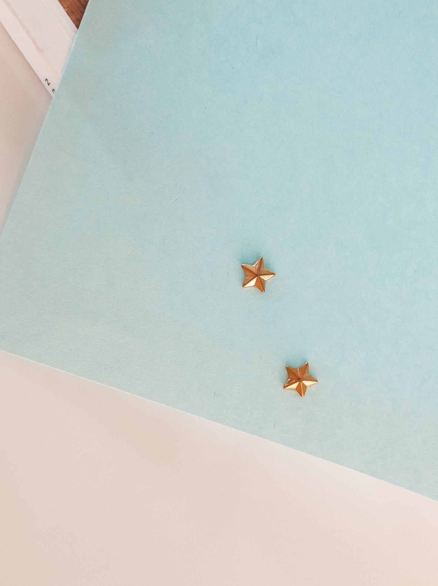 Tiny Star Gold Stud Earrings