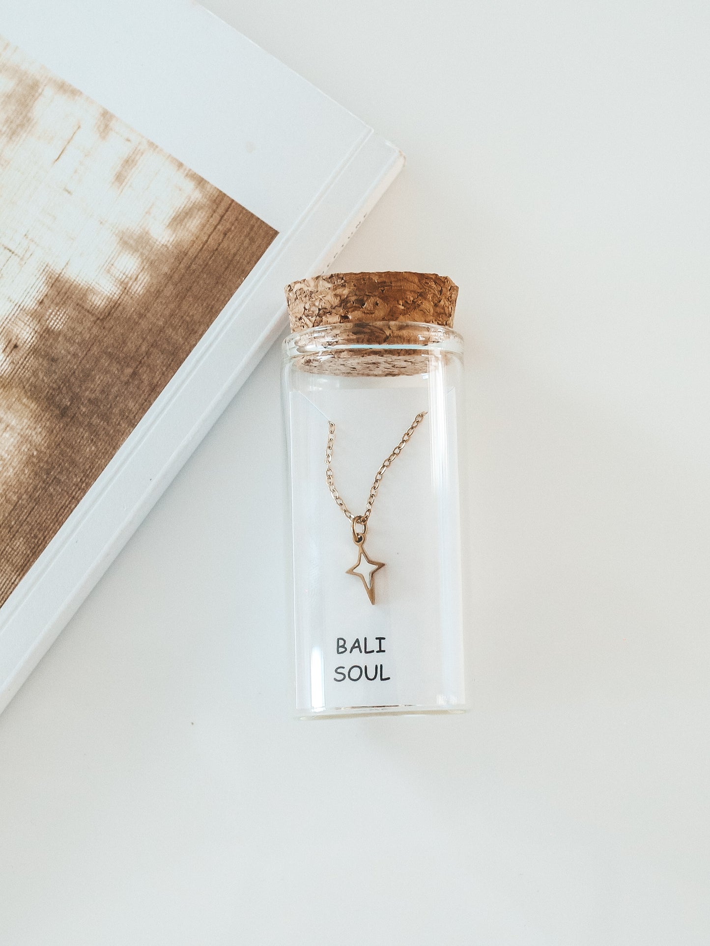 North Star Mother of Pearl Gold Necklace