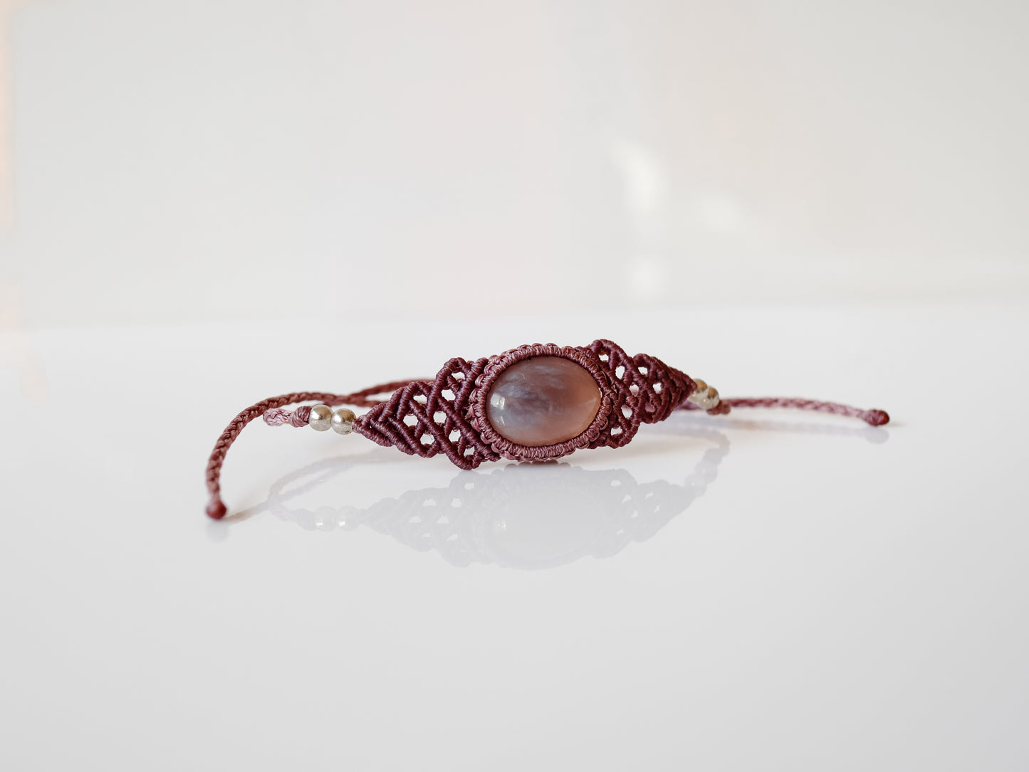 Agate Macrame Bracelet