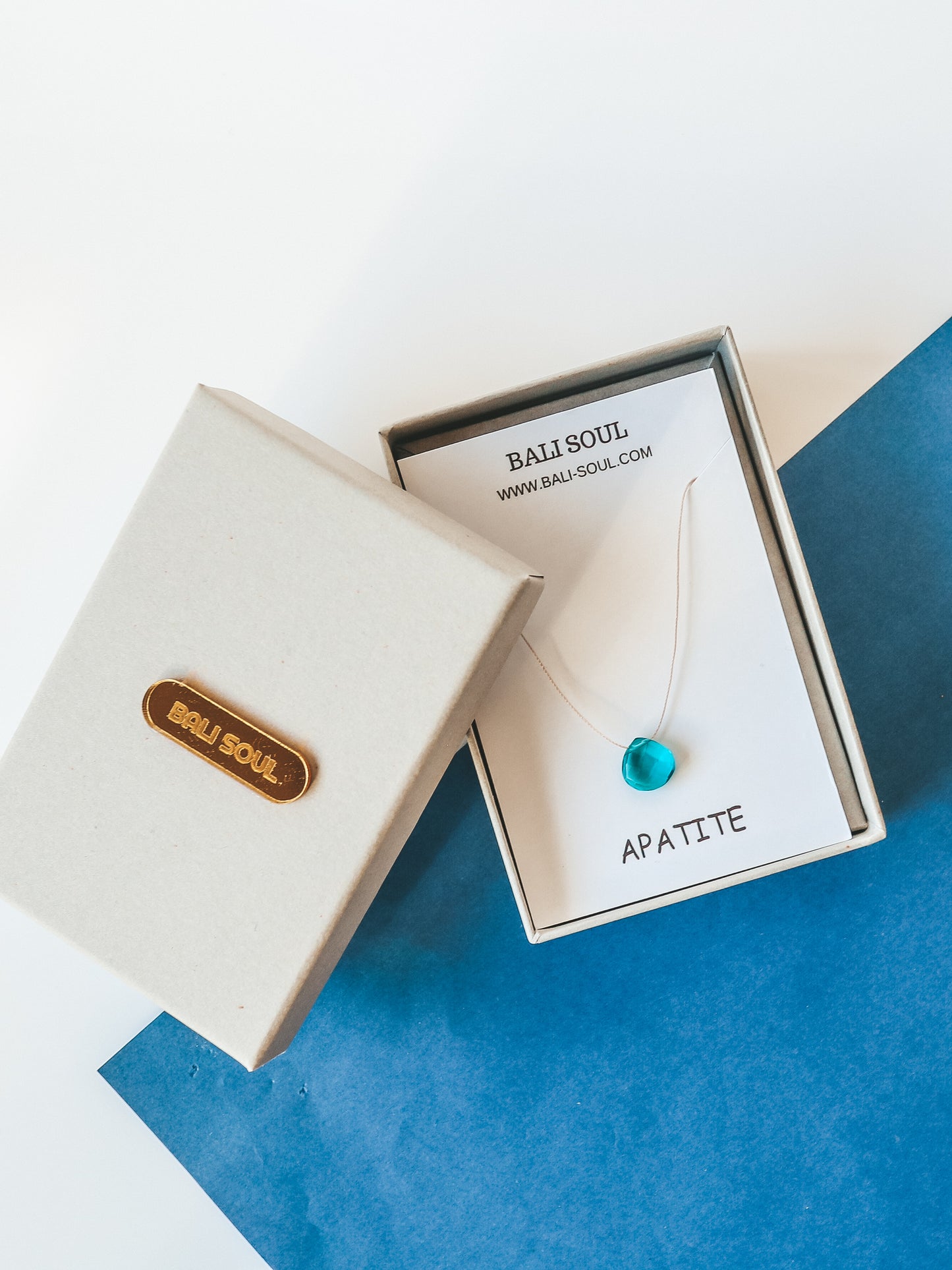 Apatite Silk Cord Necklace