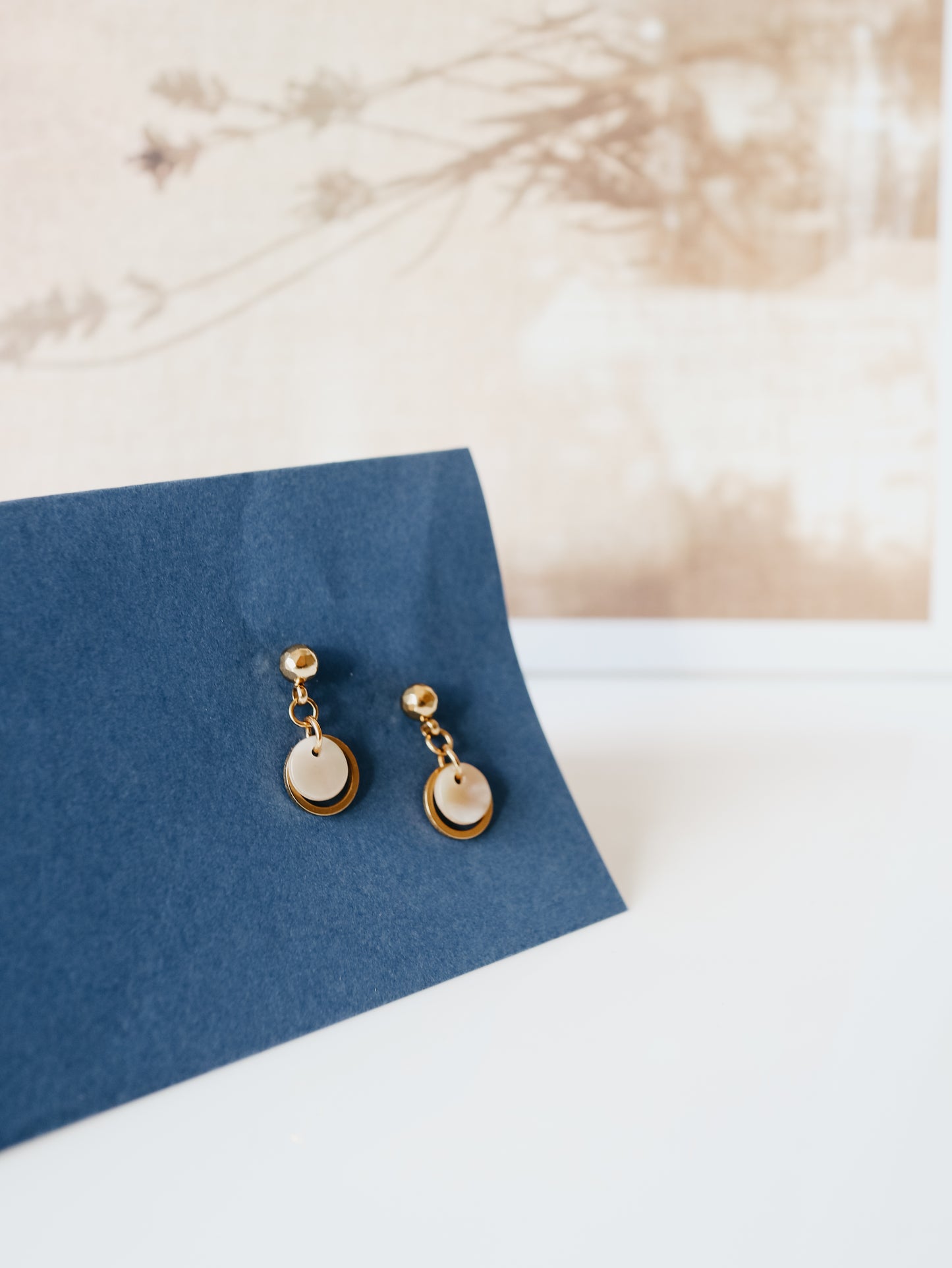 Boho Mother of Pearl Earrings