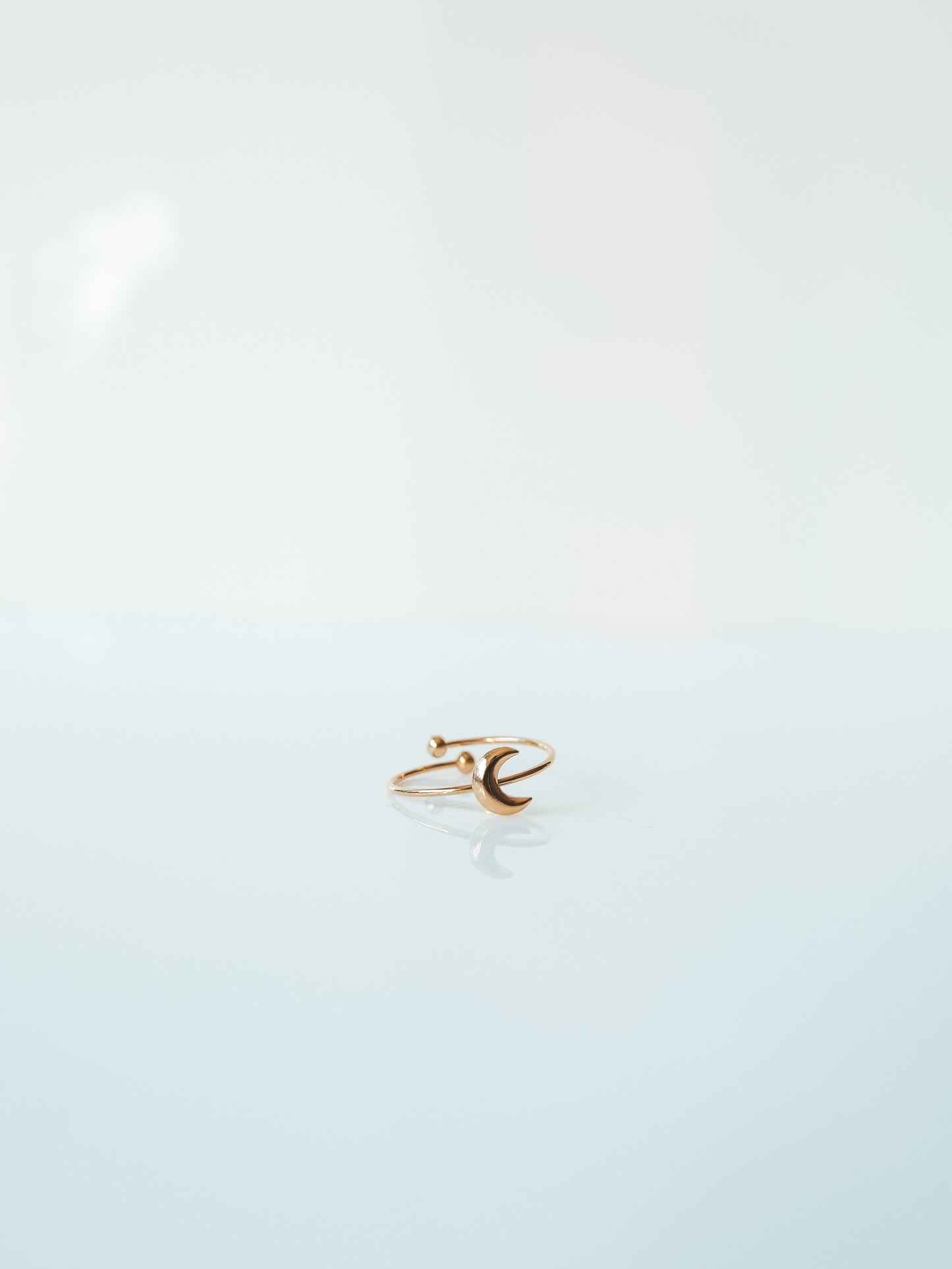 Gold Crescent Moon Ring