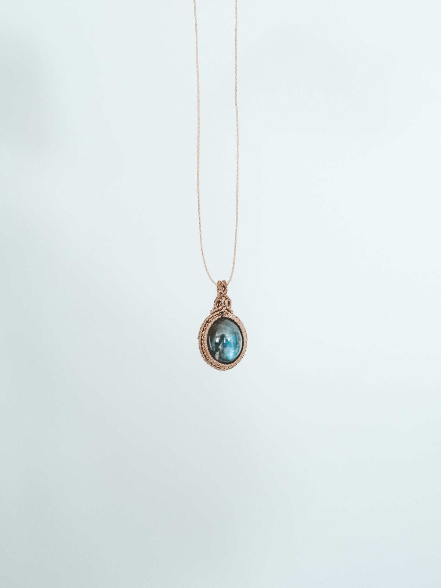 Labradorite Macrame Necklace