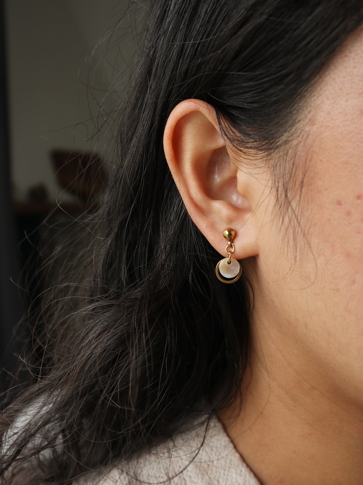 Boho Mother of Pearl Earrings