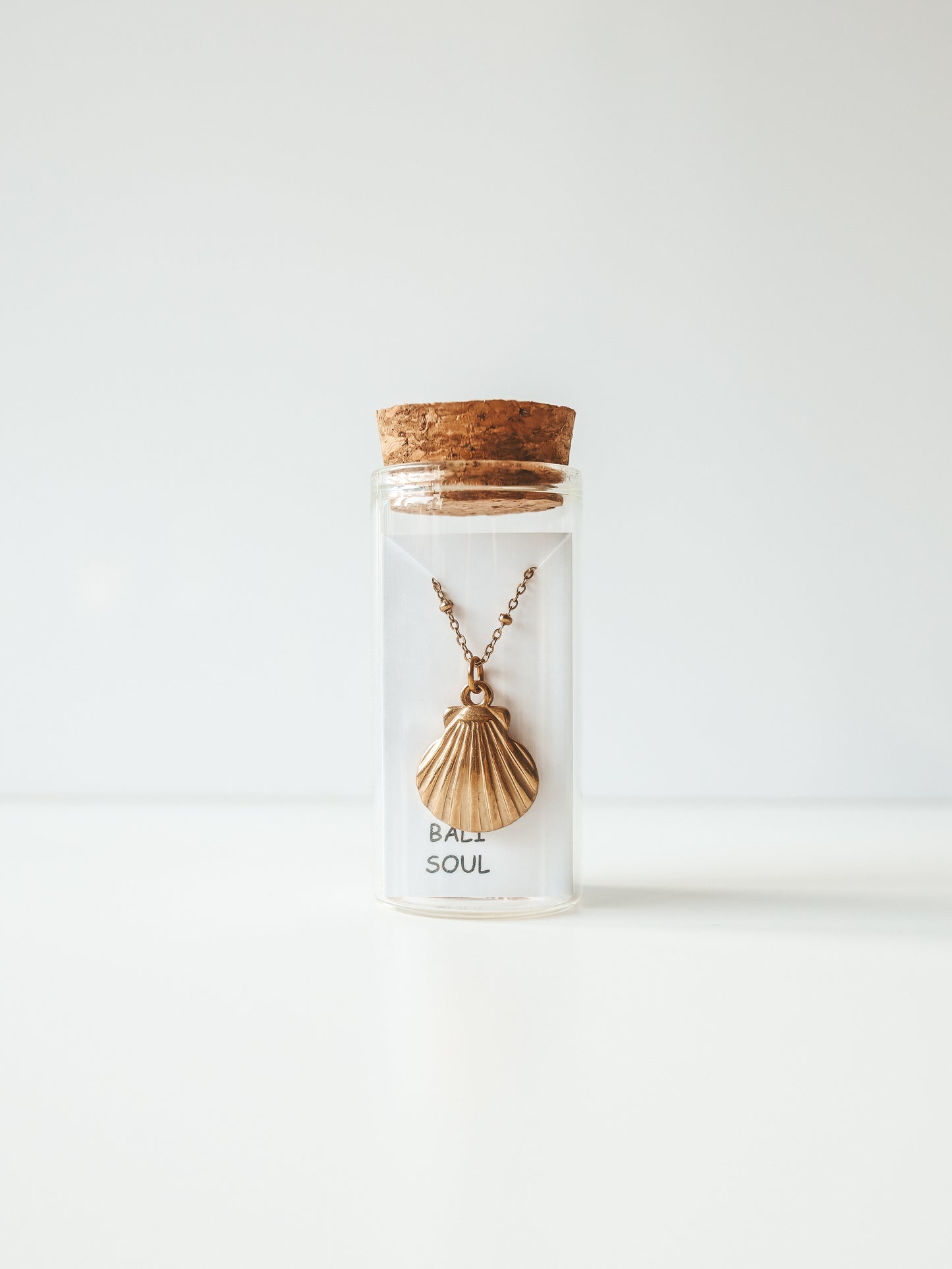 Gold Shell Pendant Necklace