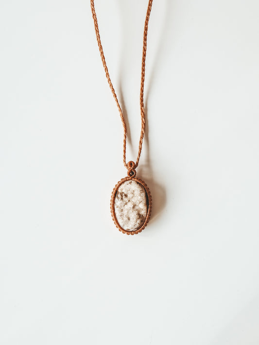 Druzy Macrame Necklace