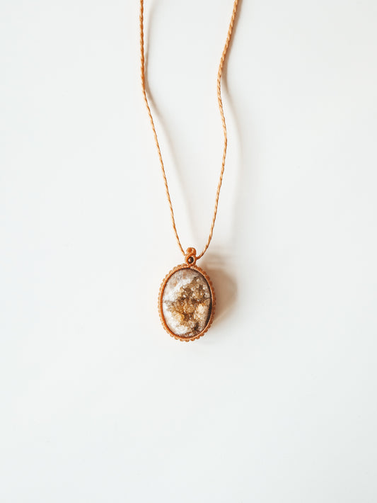Druzy Macrame Necklace