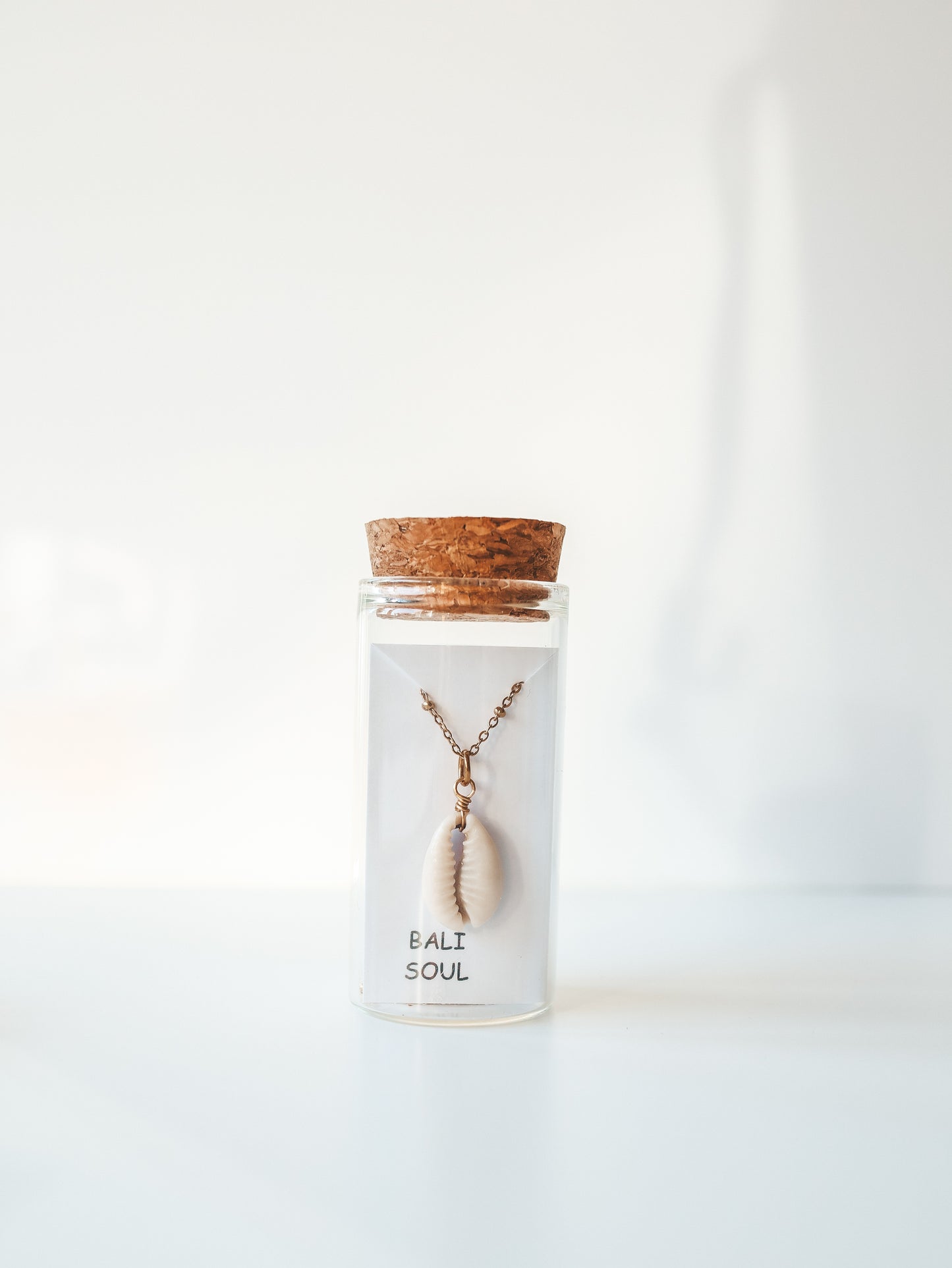 Gold Cowrie Shell Pendant Necklace