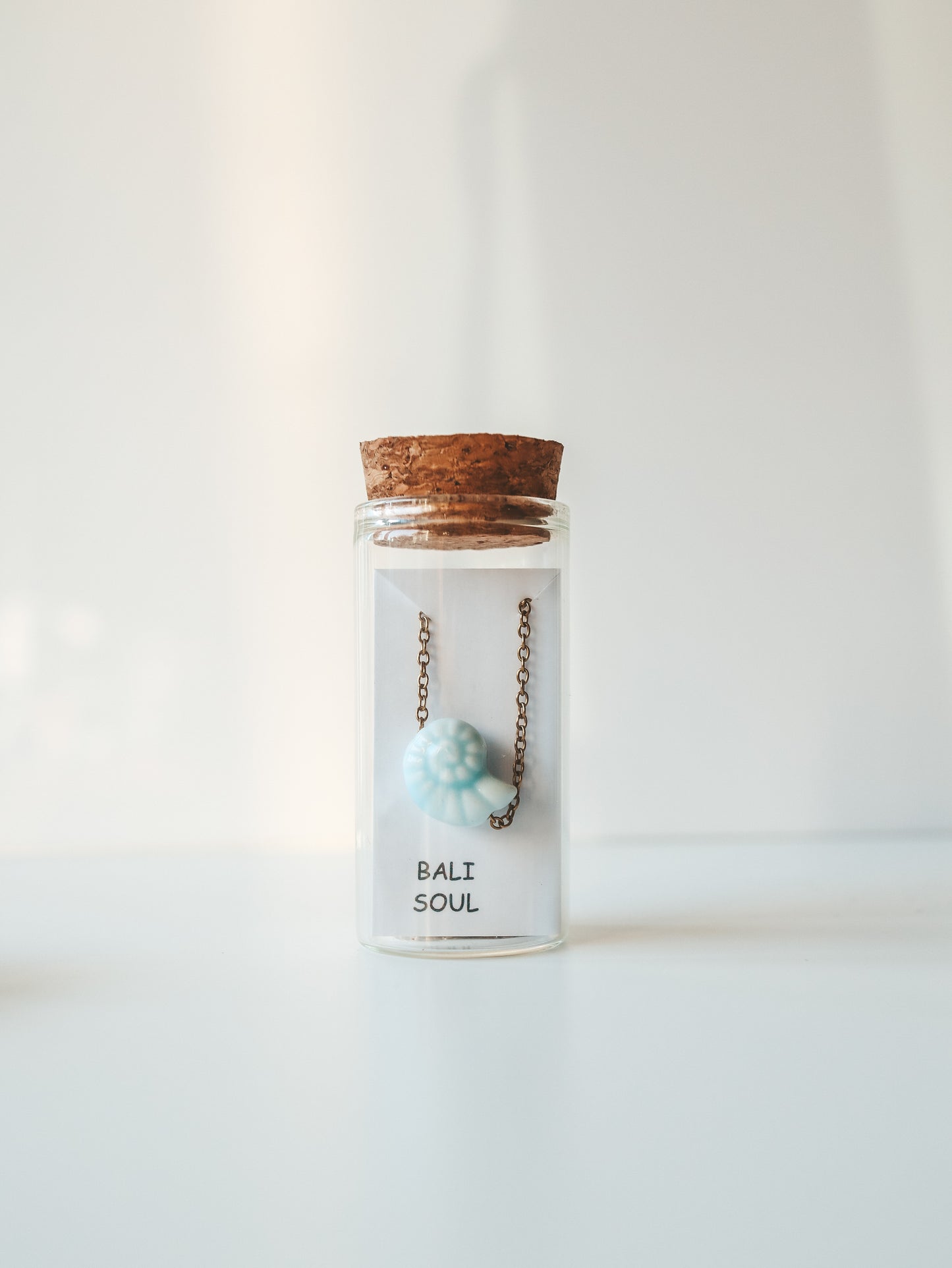 Porcelain Shell Pendant Necklace