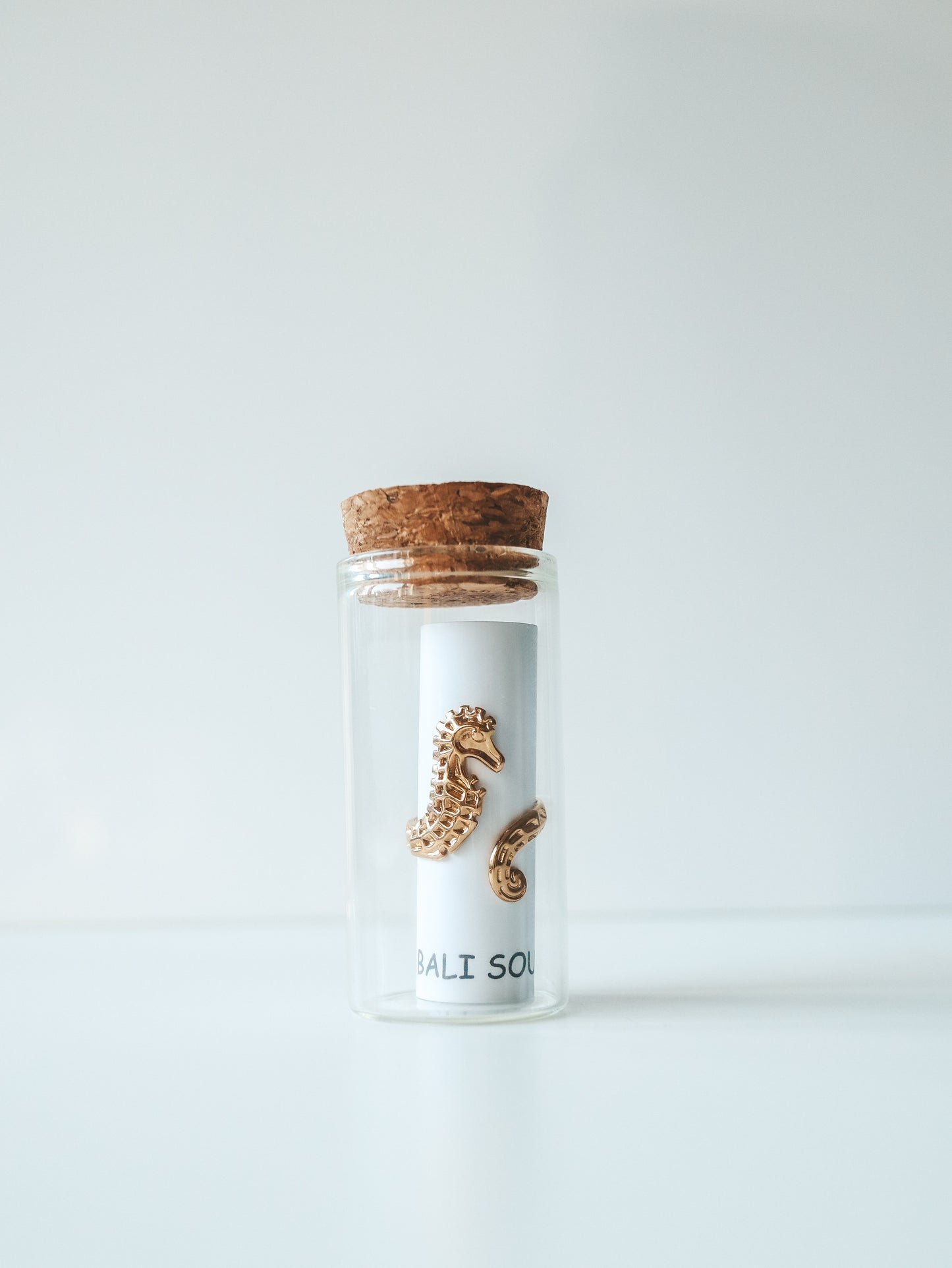 Gold Seahorse Adjustable Ring