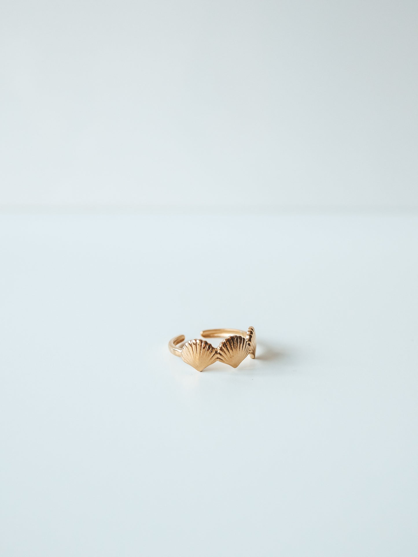 Coastal Gold Open Shell Ring