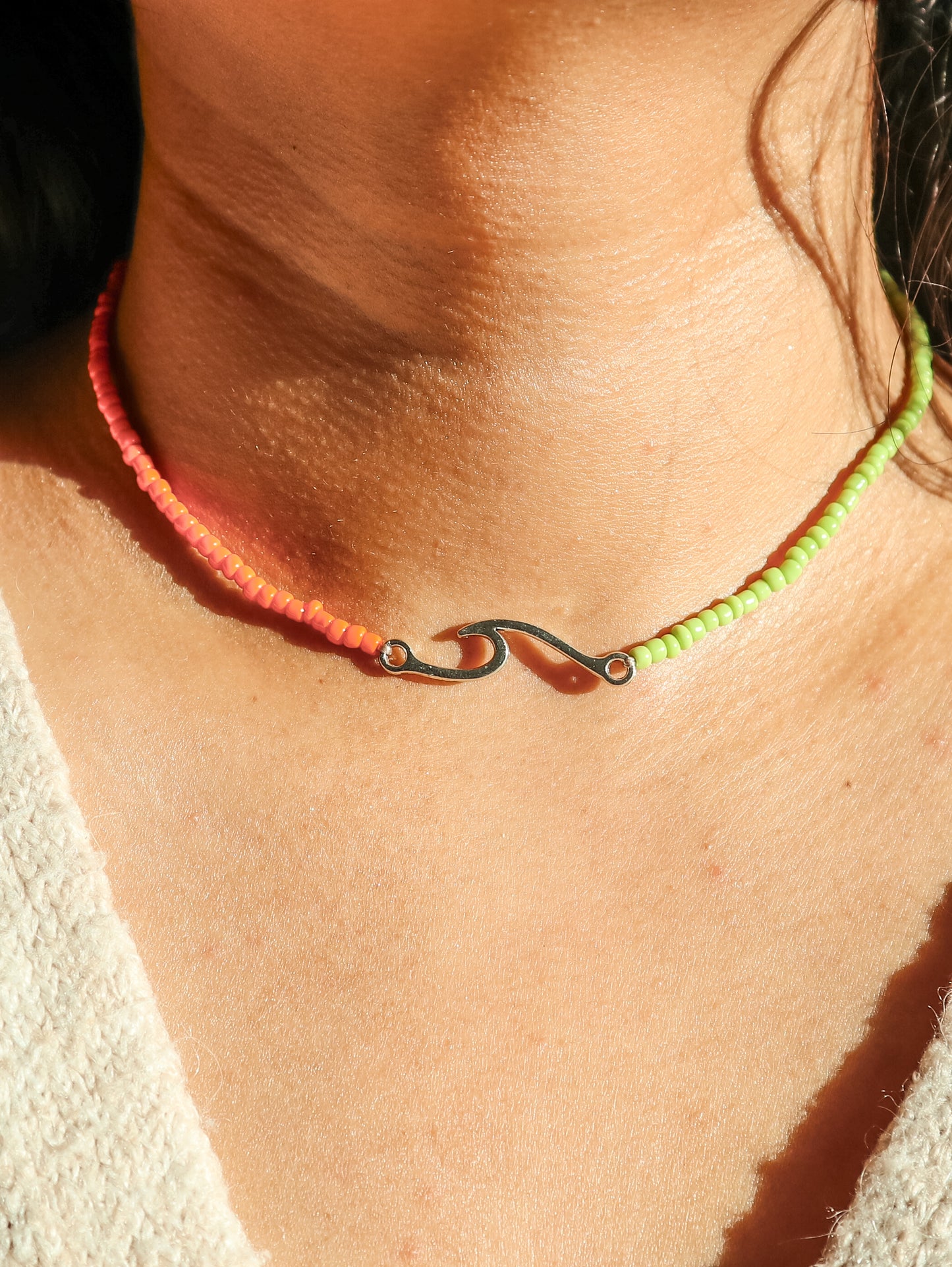 Samudra Wave Beaded Necklace