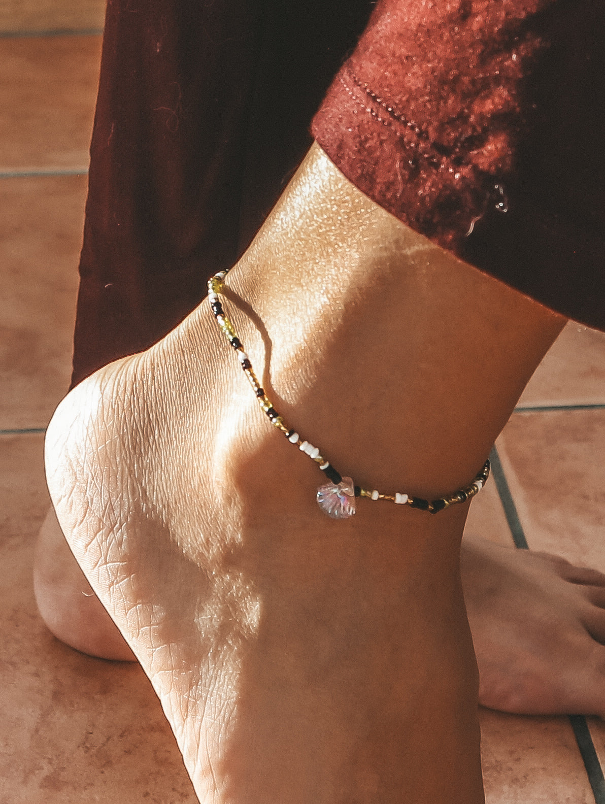 Crystal Bay Shell Anklet