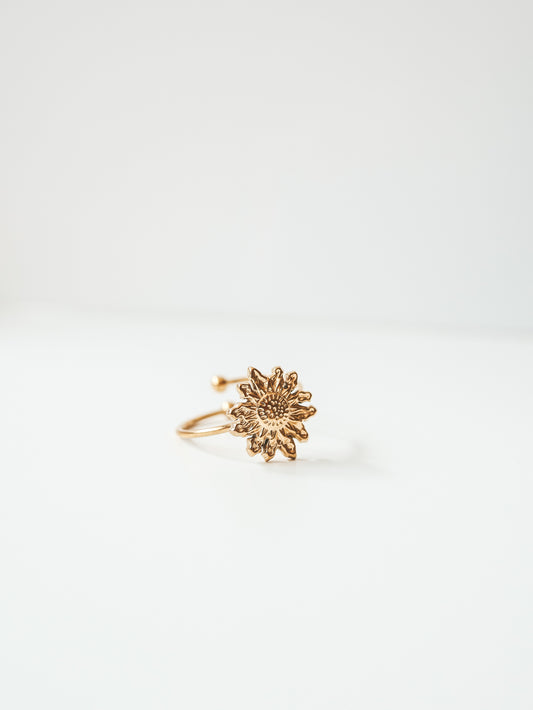 Gold Sunflower Ring