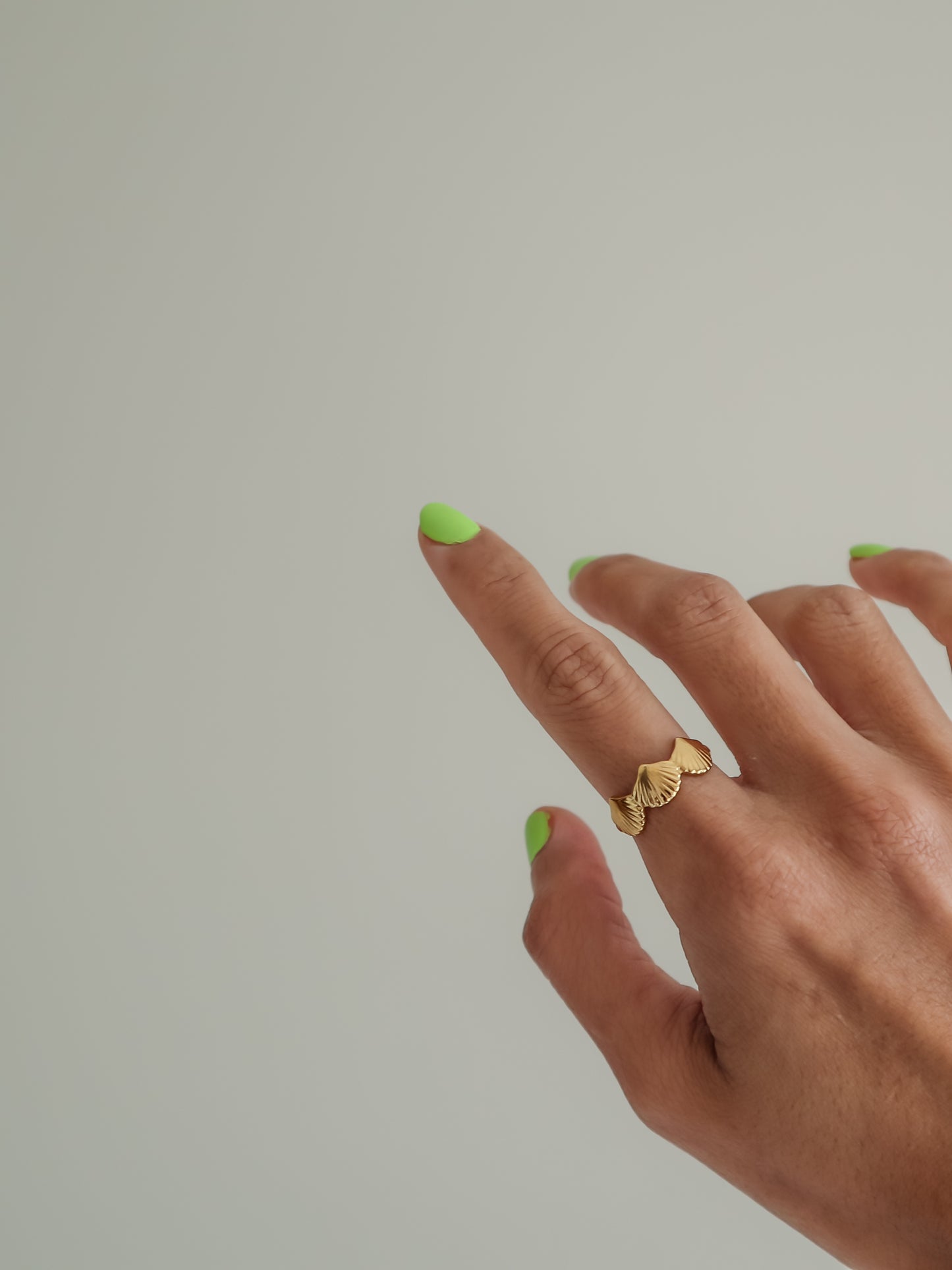 Coastal Gold Open Shell Ring
