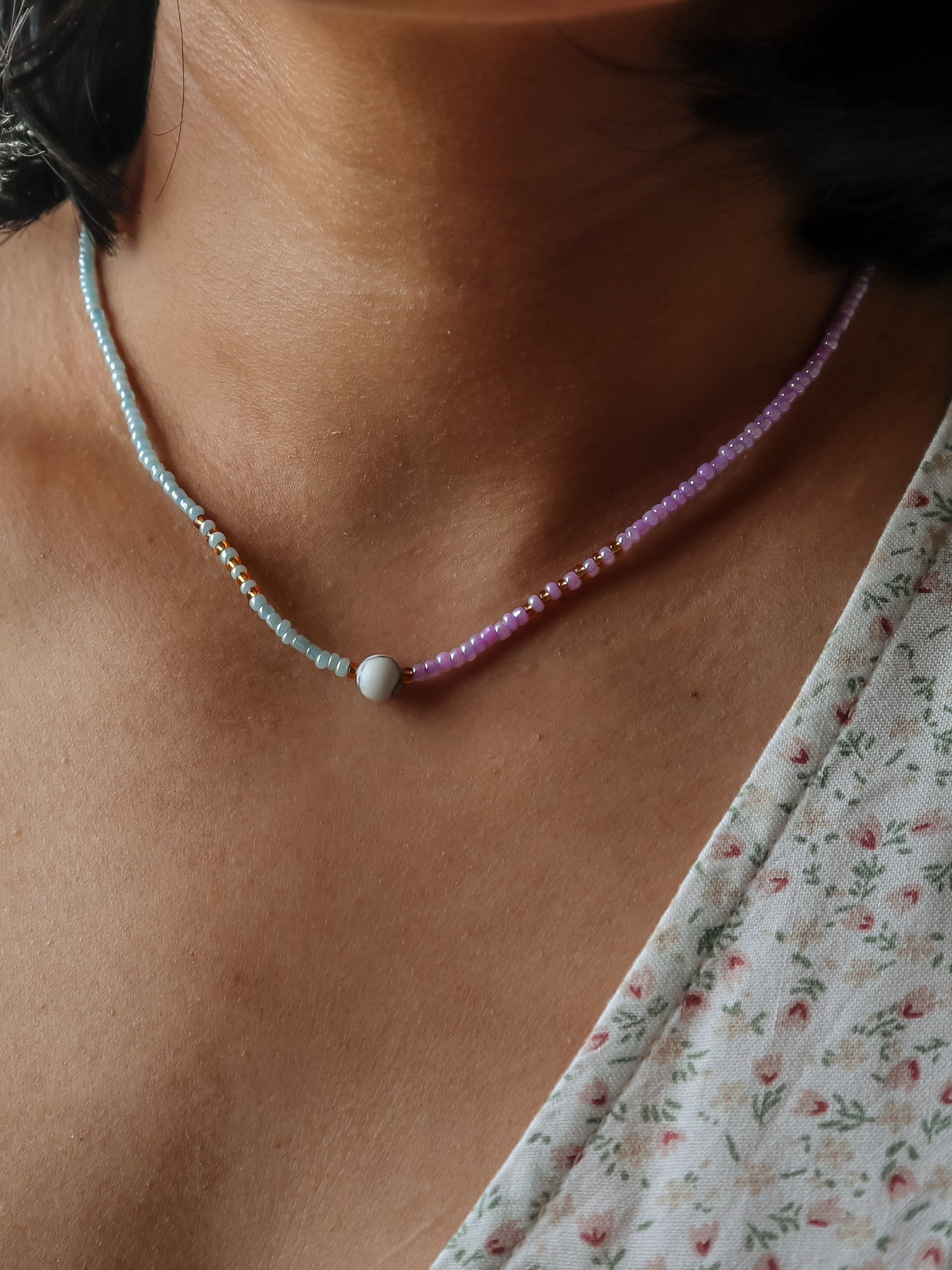 Ocean Mist Beaded Necklace