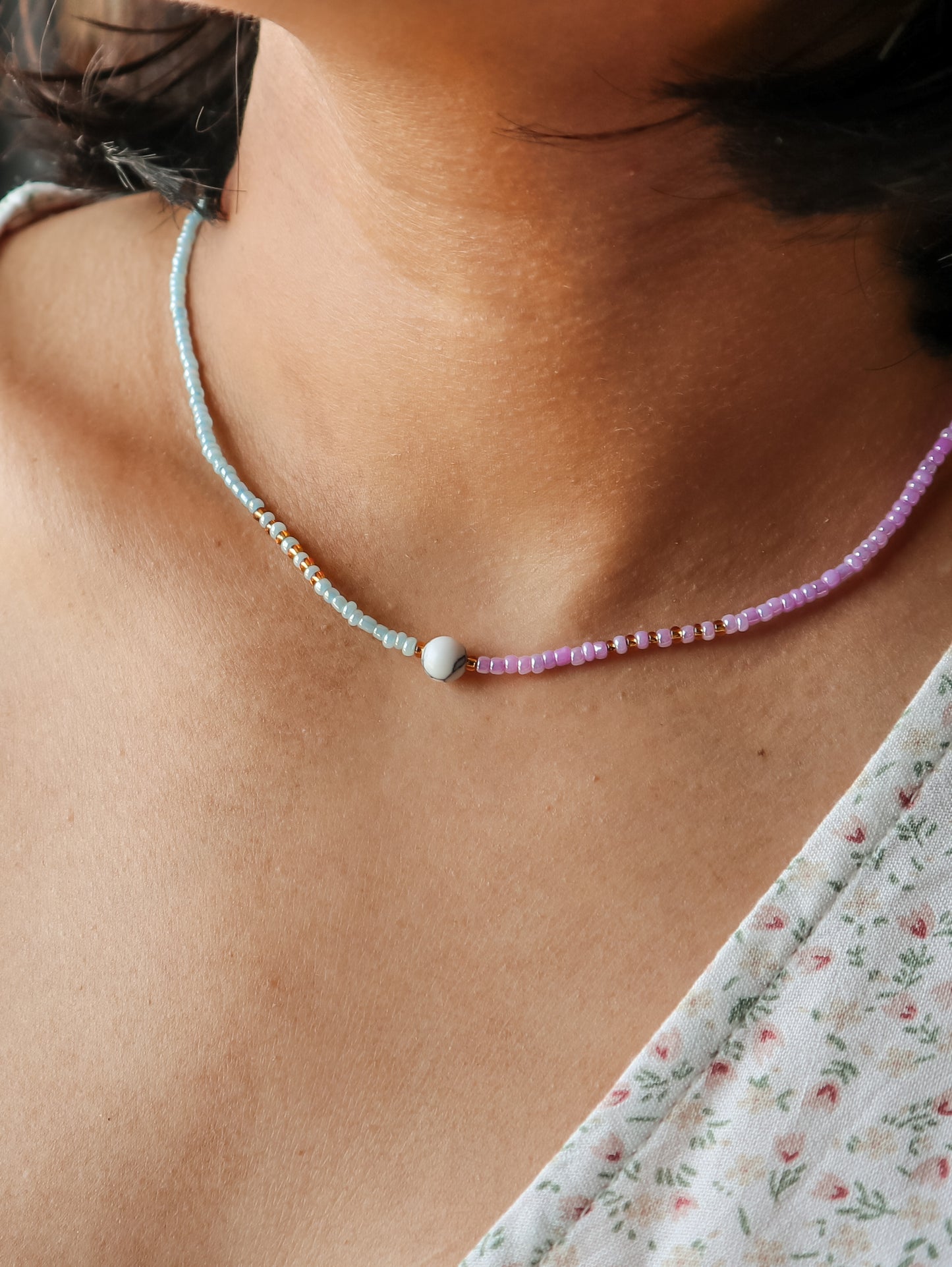 Ocean Mist Beaded Necklace