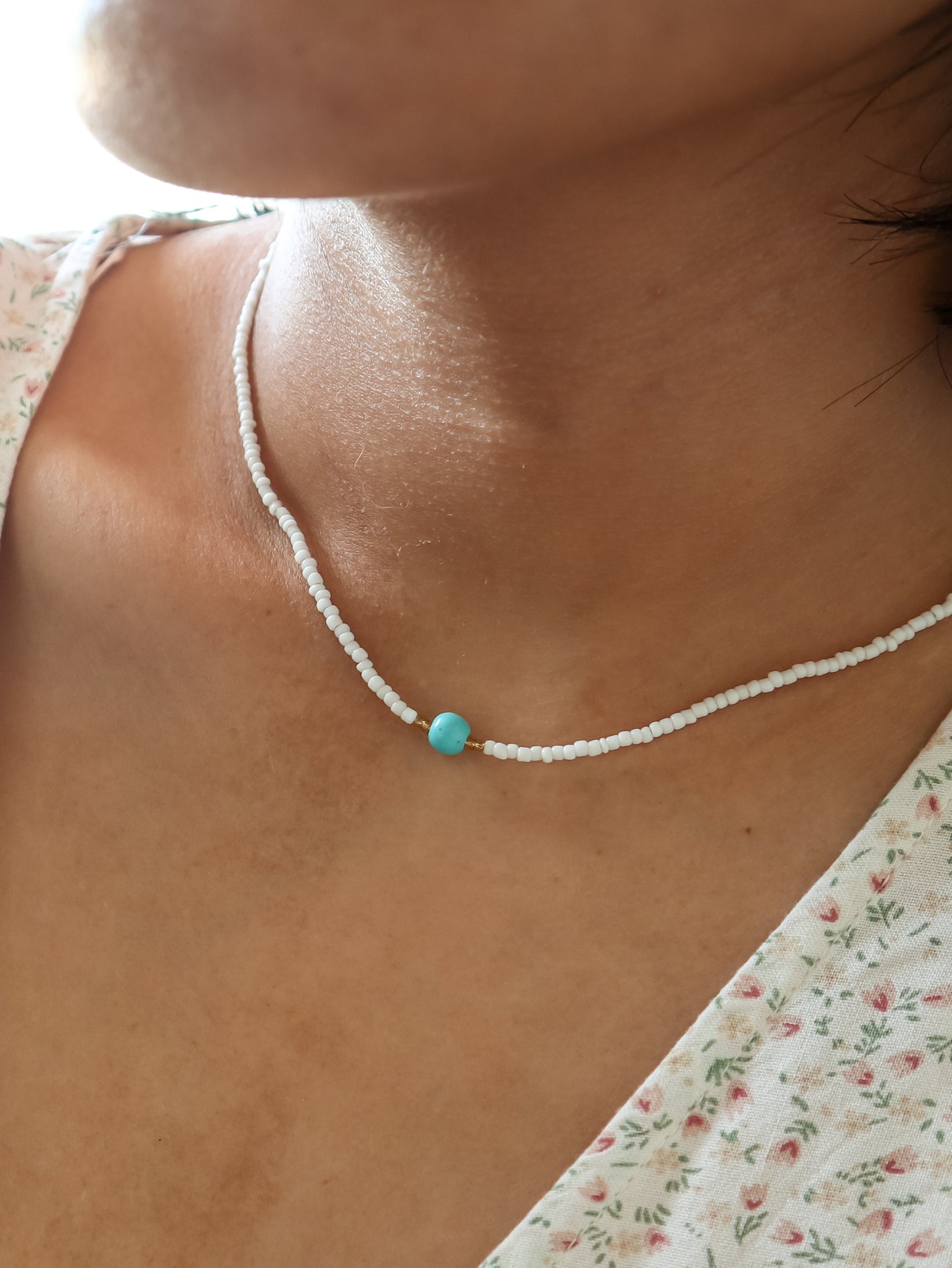 Sindhu Turquoise Bead Necklace