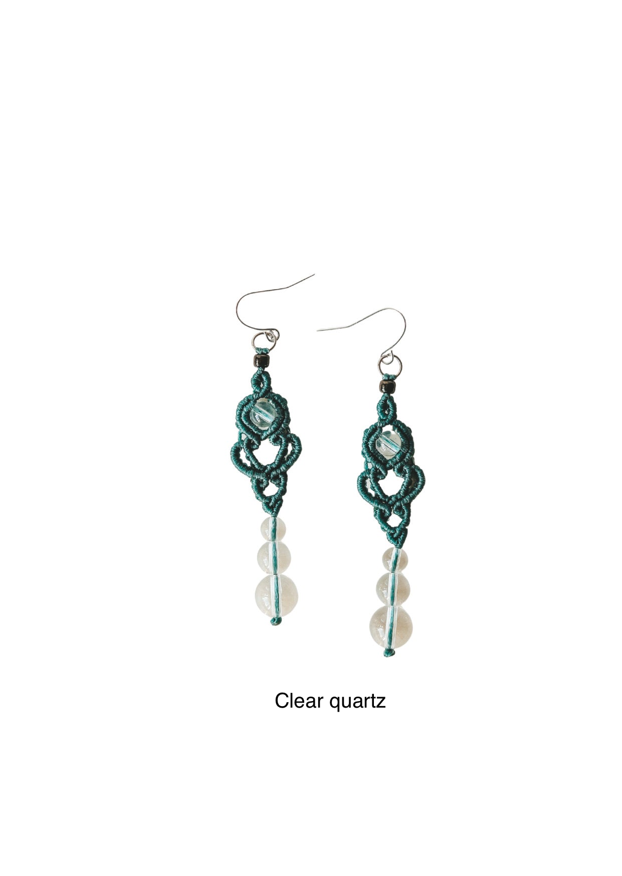 Azalea Gemstone Macrame Earrings