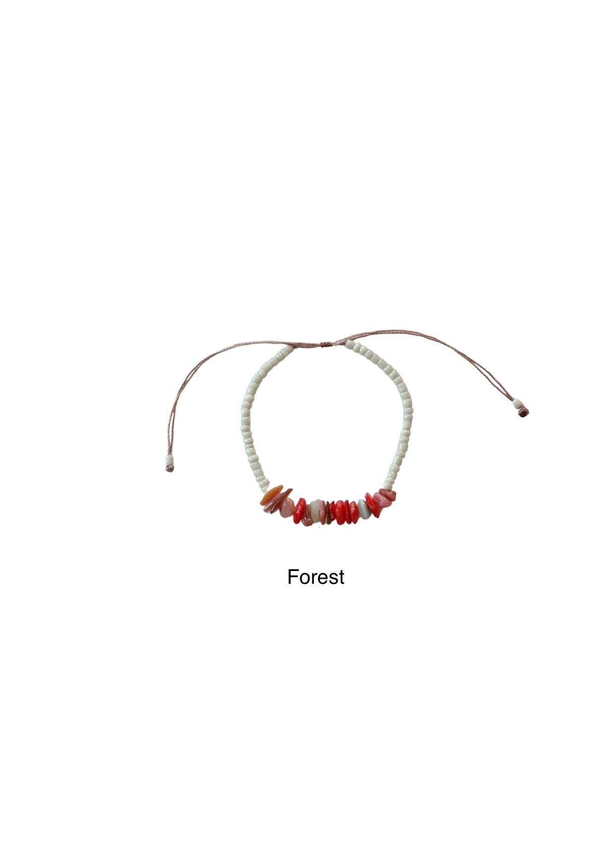 Rote Shell Beaded Anklet