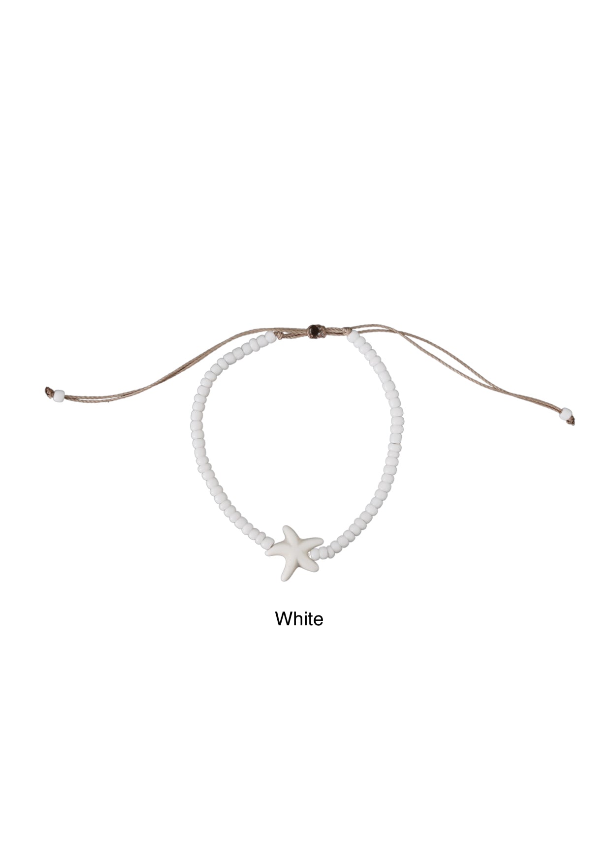 Marina Starfish Beaded Anklet