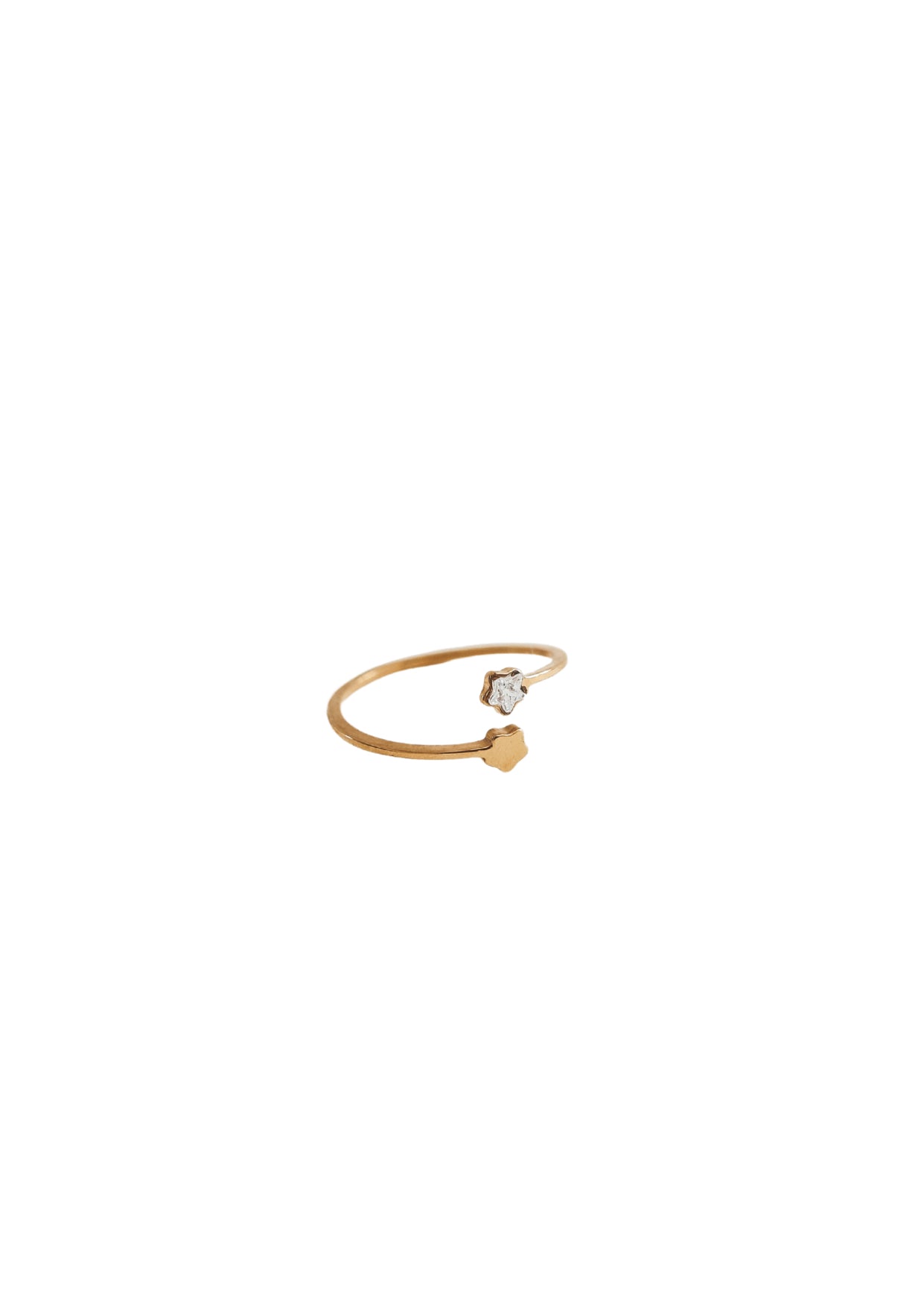 Tiny Star Adjustable Gold Ring